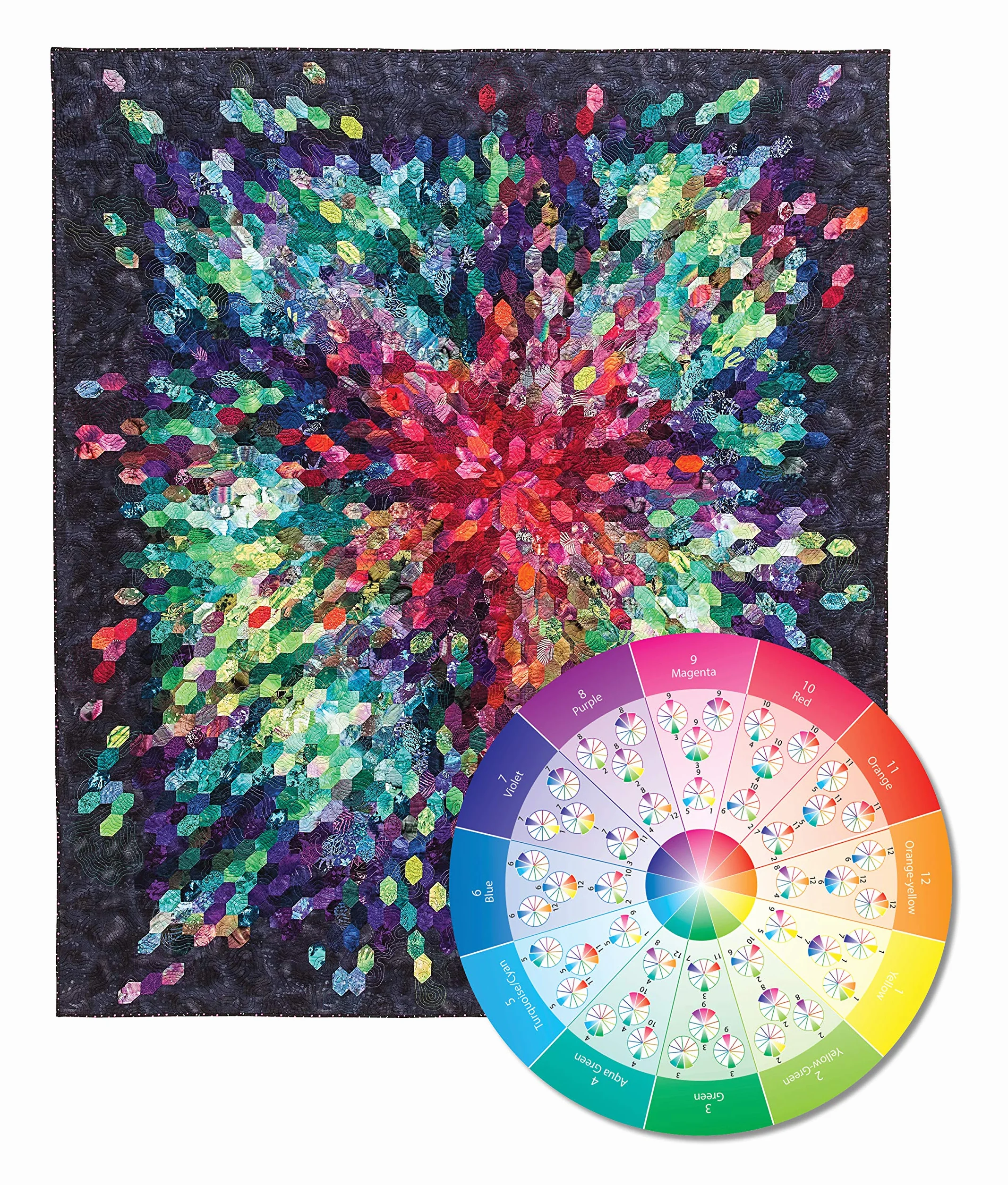Take-Along Mini Color Wheel: 12 Numbered Swatches with Tints & Shades, 5 Color Plans