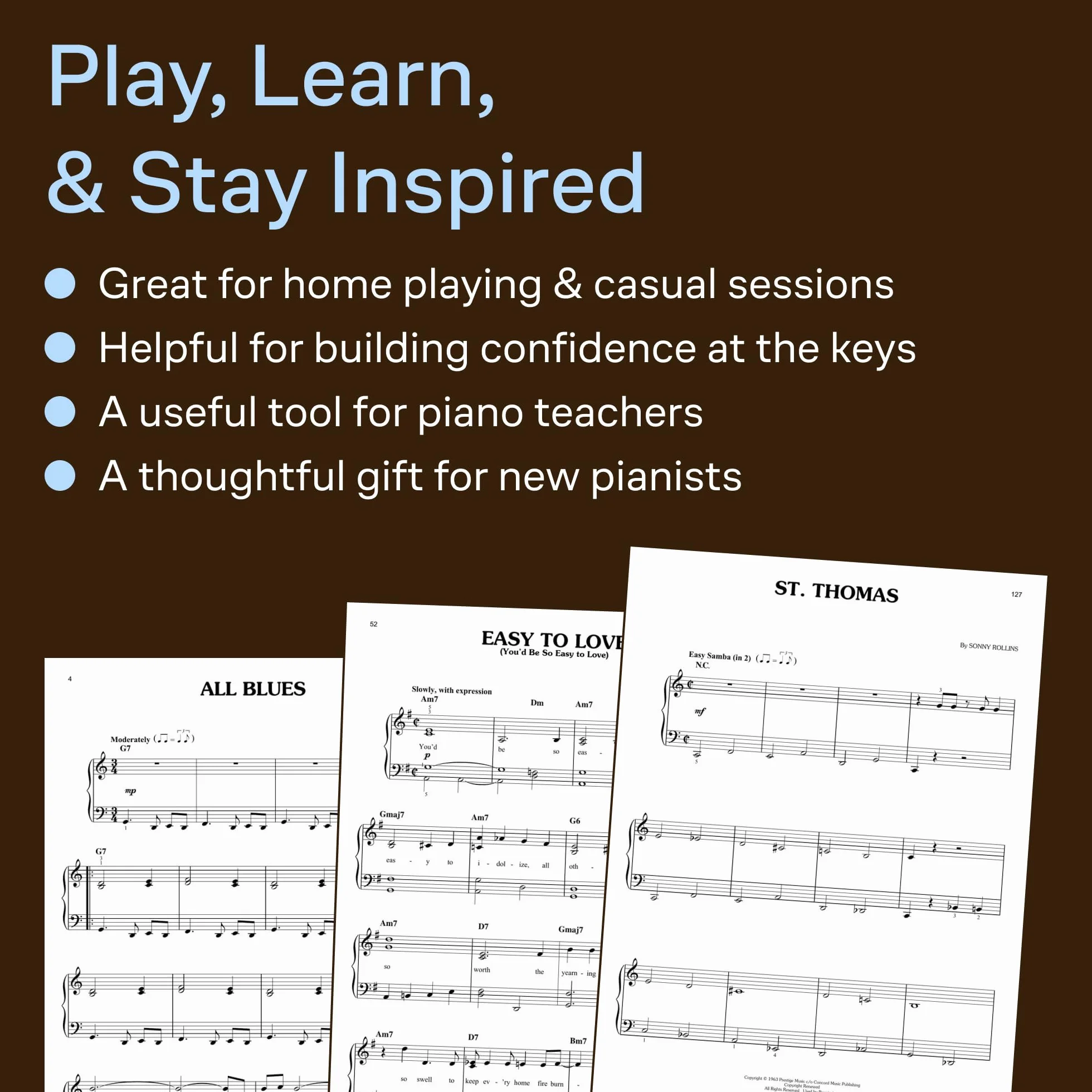First 50 Jazz Classics You Should Play on Piano: Simply Arranged