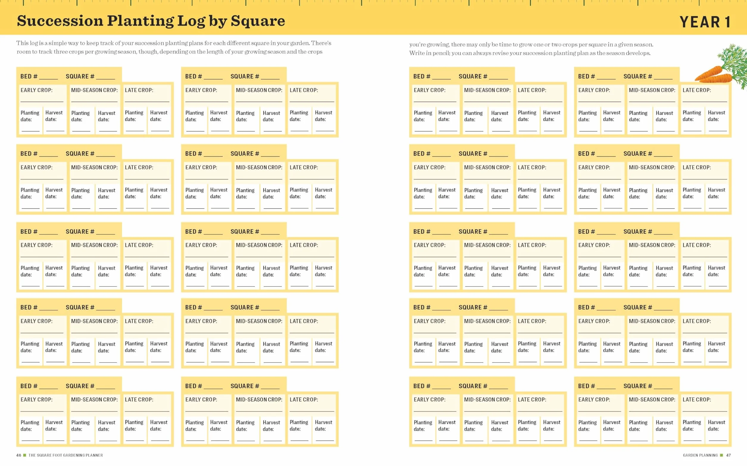 Square Foot Gardening Planner: 3-Year Journal for Planning, Planting, and Care