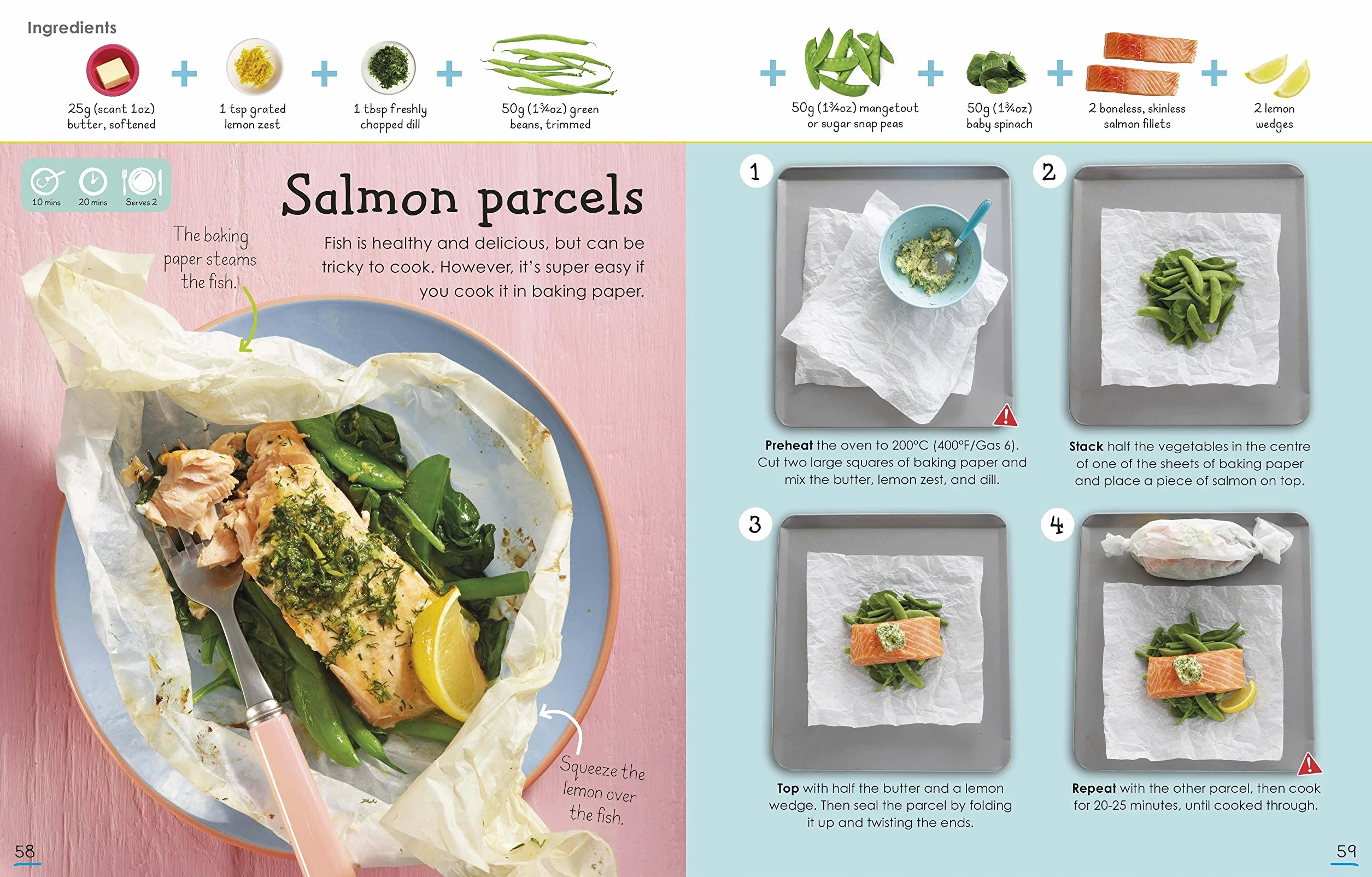Cooking Step By Step: 50 Delicious Recipes for Young Cooks