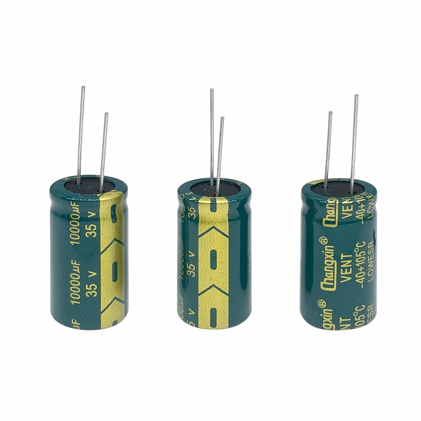 Kondensatory elektrolityczne, 5 sztuk 35 V 10000 UF 18 * 35 mm Zestaw pudełek asortymentowych Aluminiowy kondensatory elektrolityczne Komponent elektroniczny o wysokiej częstotliwości