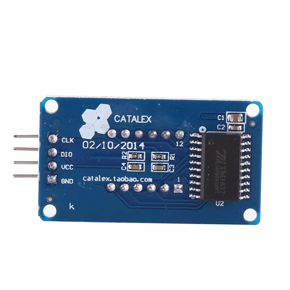 4 szt. 0,36 cala 3,3 ~ 5,5 V LED 4 Digit 7-segmentowy wyświetlacz, regulowana jasność, moduł z wyświetlaczem zegara do czerwonego światła