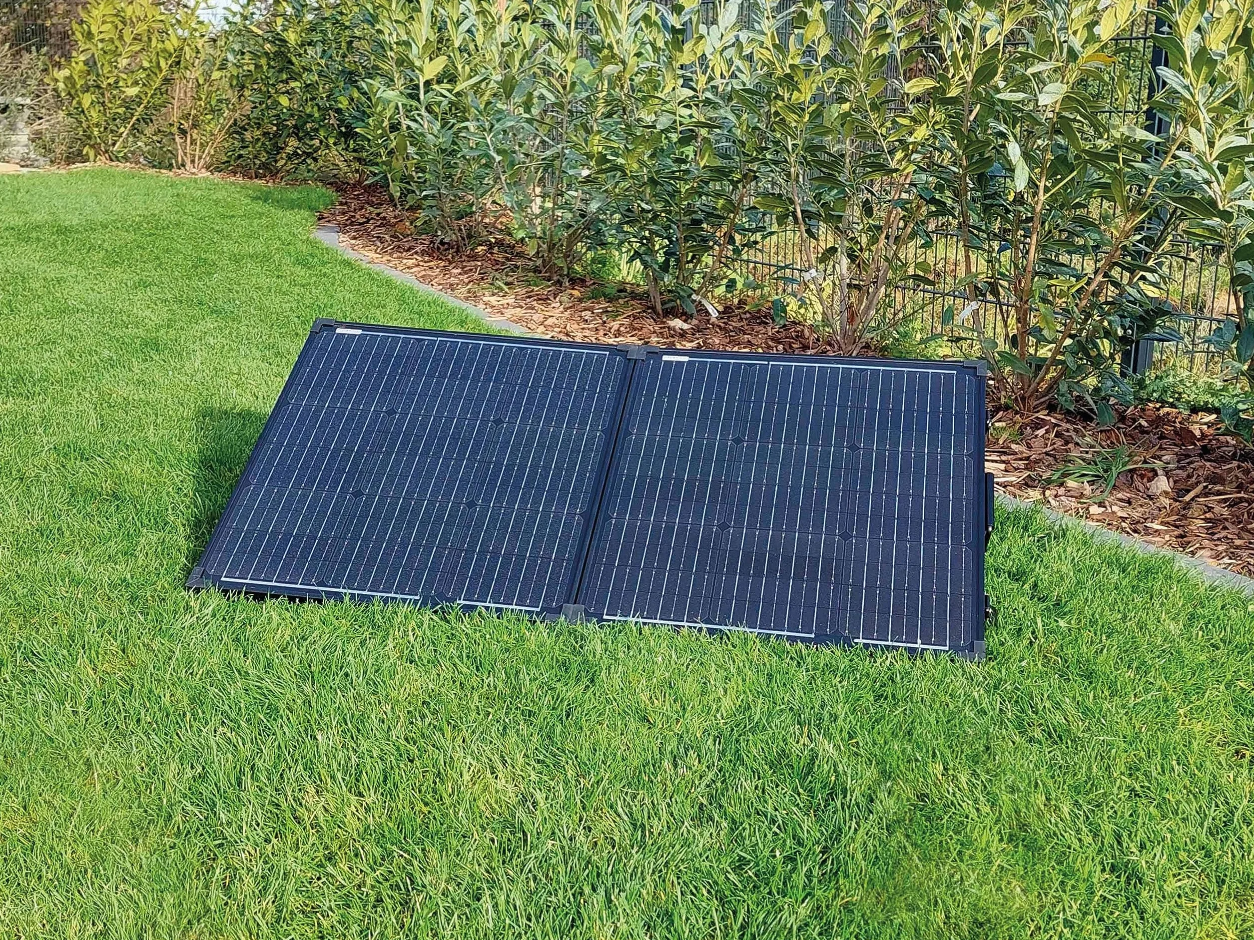 Technaxx Składana walizka solarna 100 W TX-215 monokrystaliczny przenośny panel słoneczny