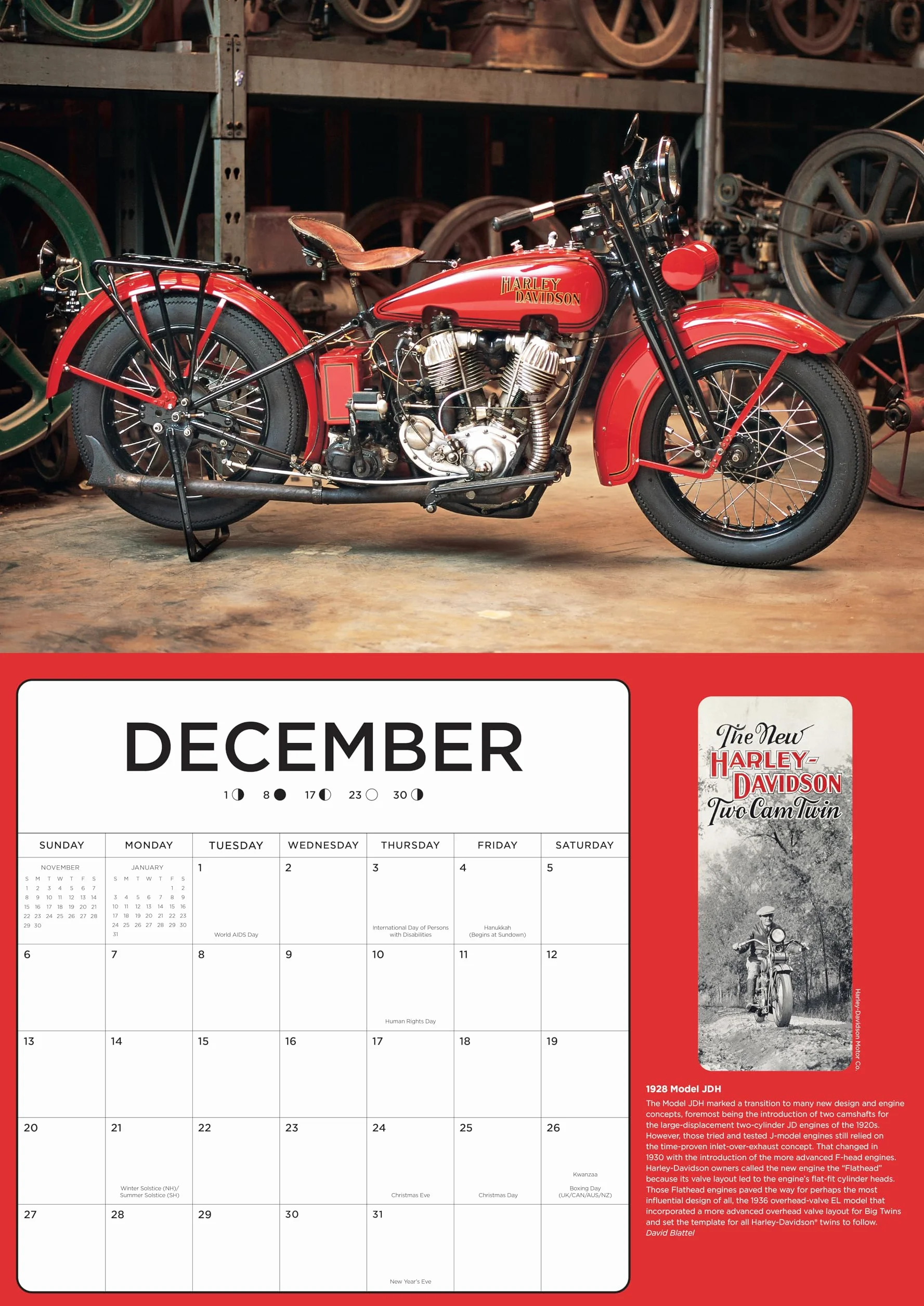 Harley-Davidson 2026 17x12: 16-Month Calendar--September 2025 through December 2026