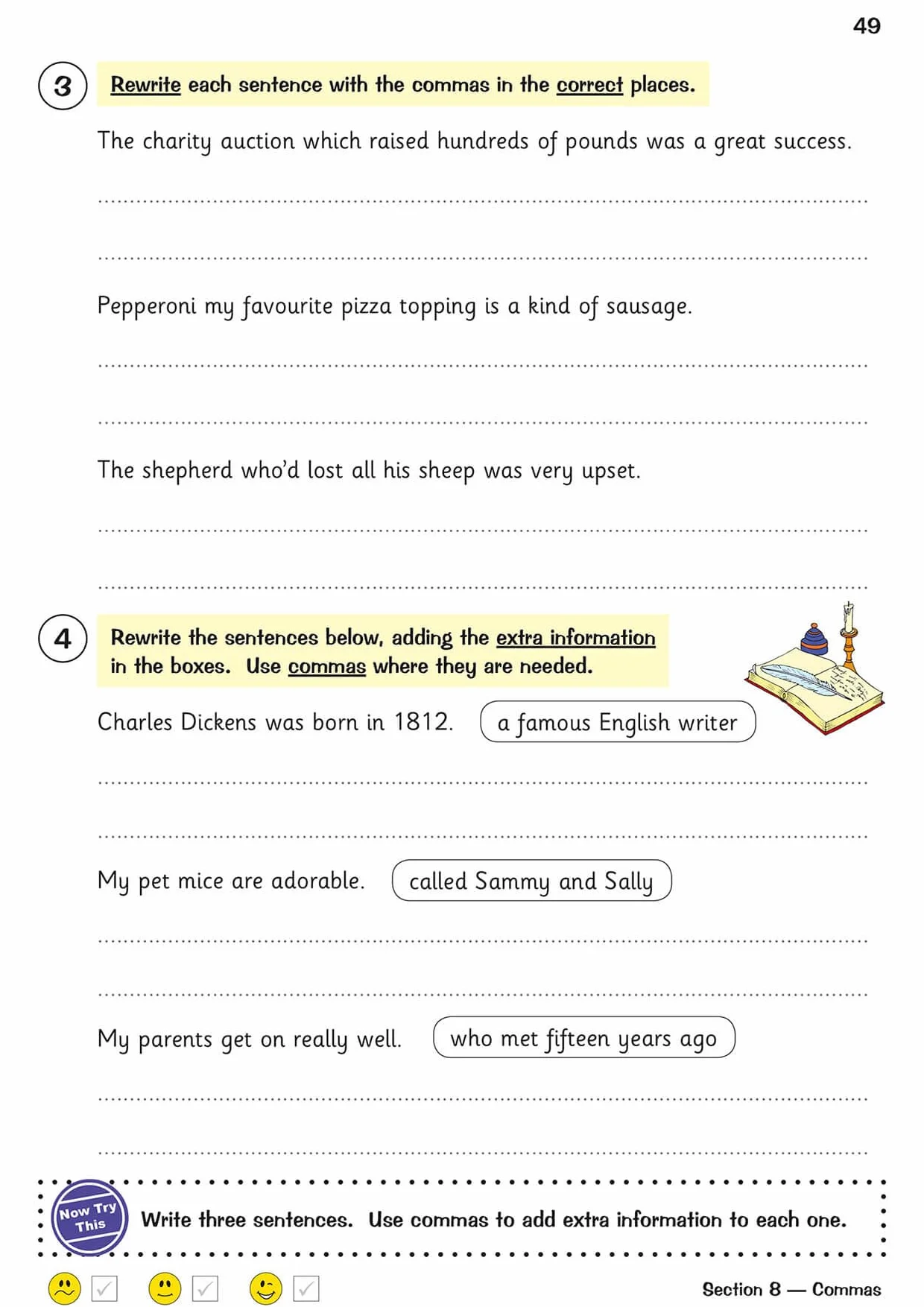 KS2 English Year 5 Grammar Punctuation Spelling Targeted Question Book with Answers