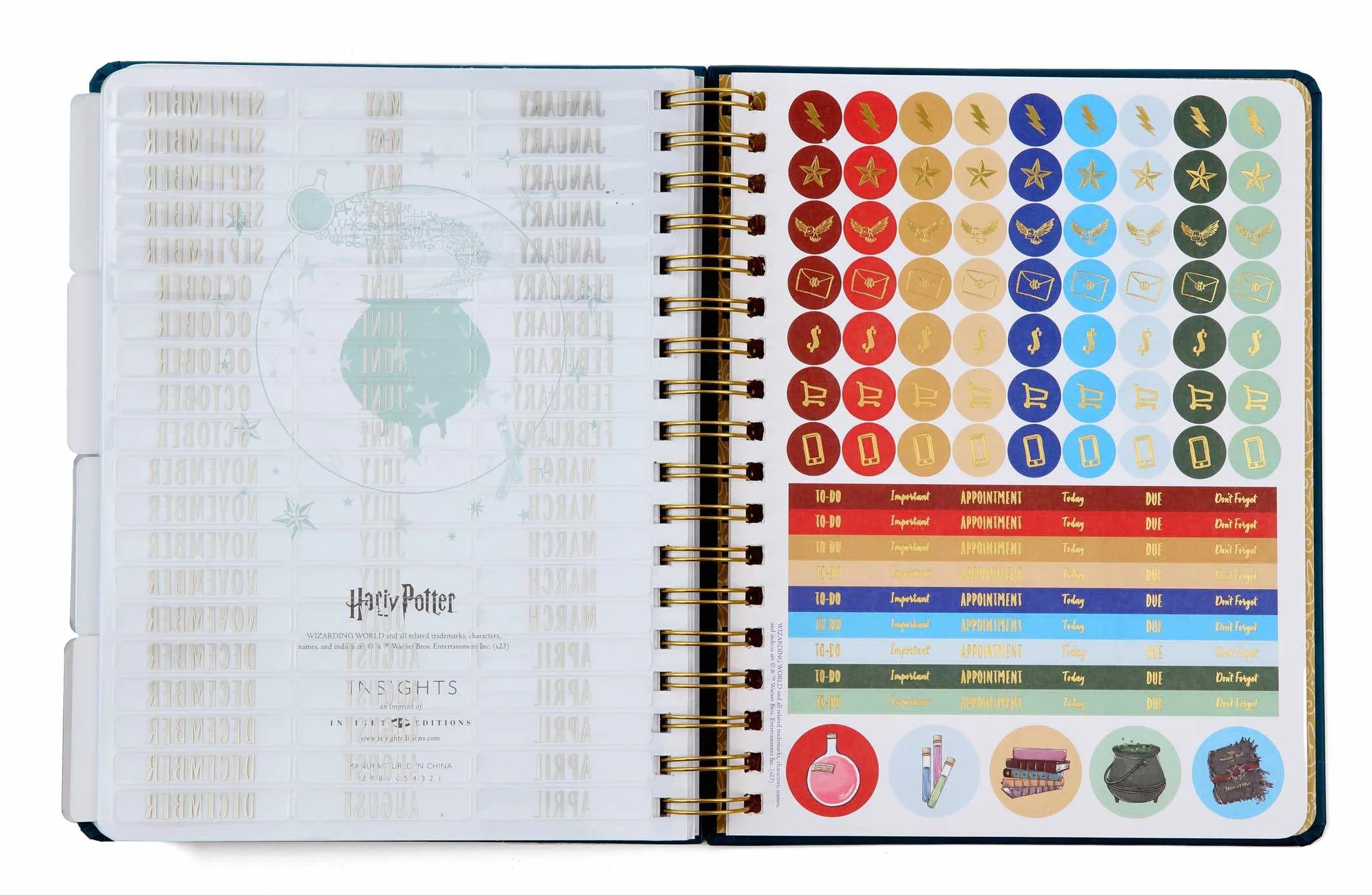 Harry Potter: Spells and Potions 12-Month Undated Planner: (Harry Potter School Planner School, Harry Potter Gift, Harry Potter Stationery, Undated Planner)