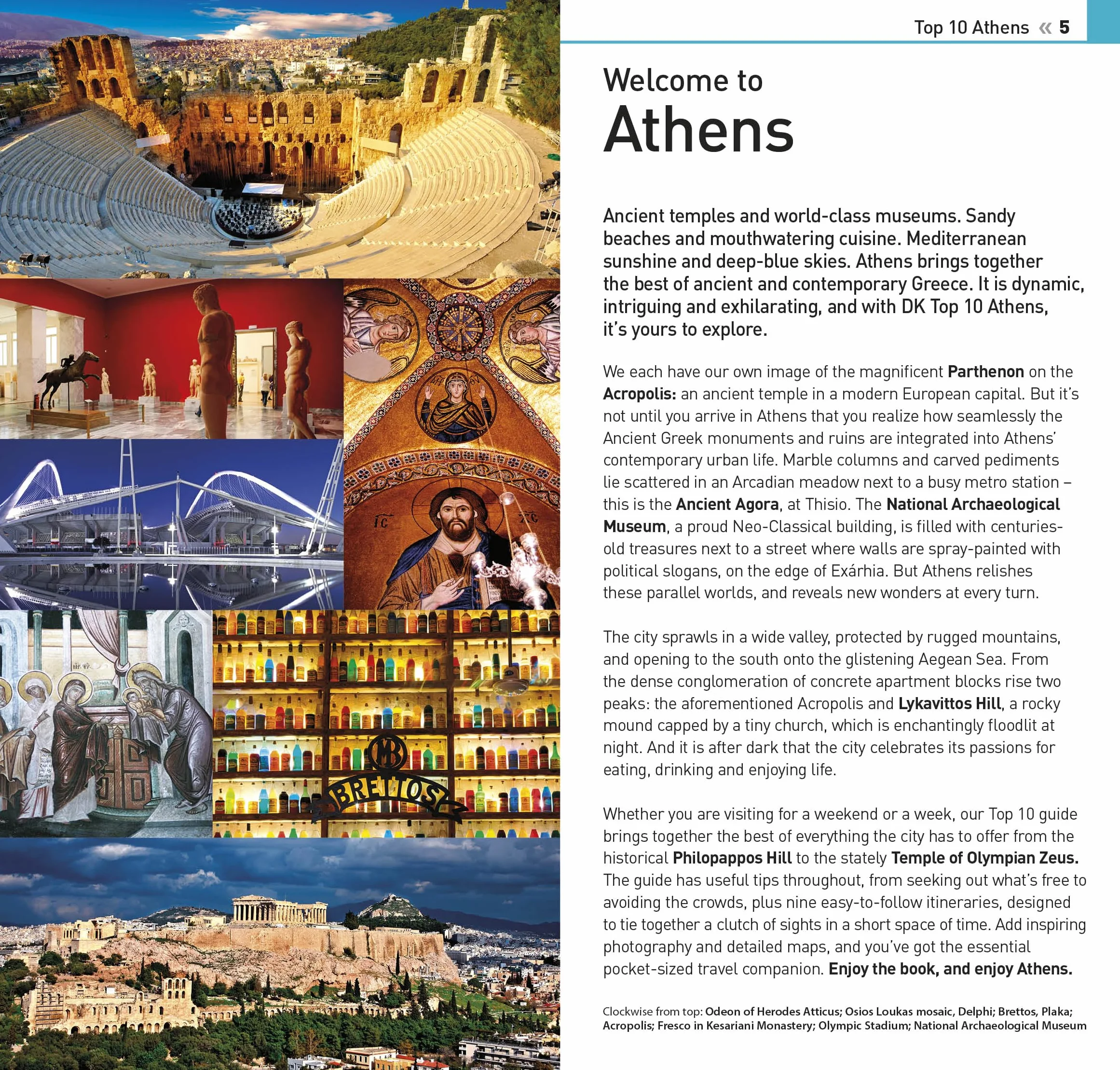 DK Top 10 Athens: Top 10 Lists with All-Weather Folded Map