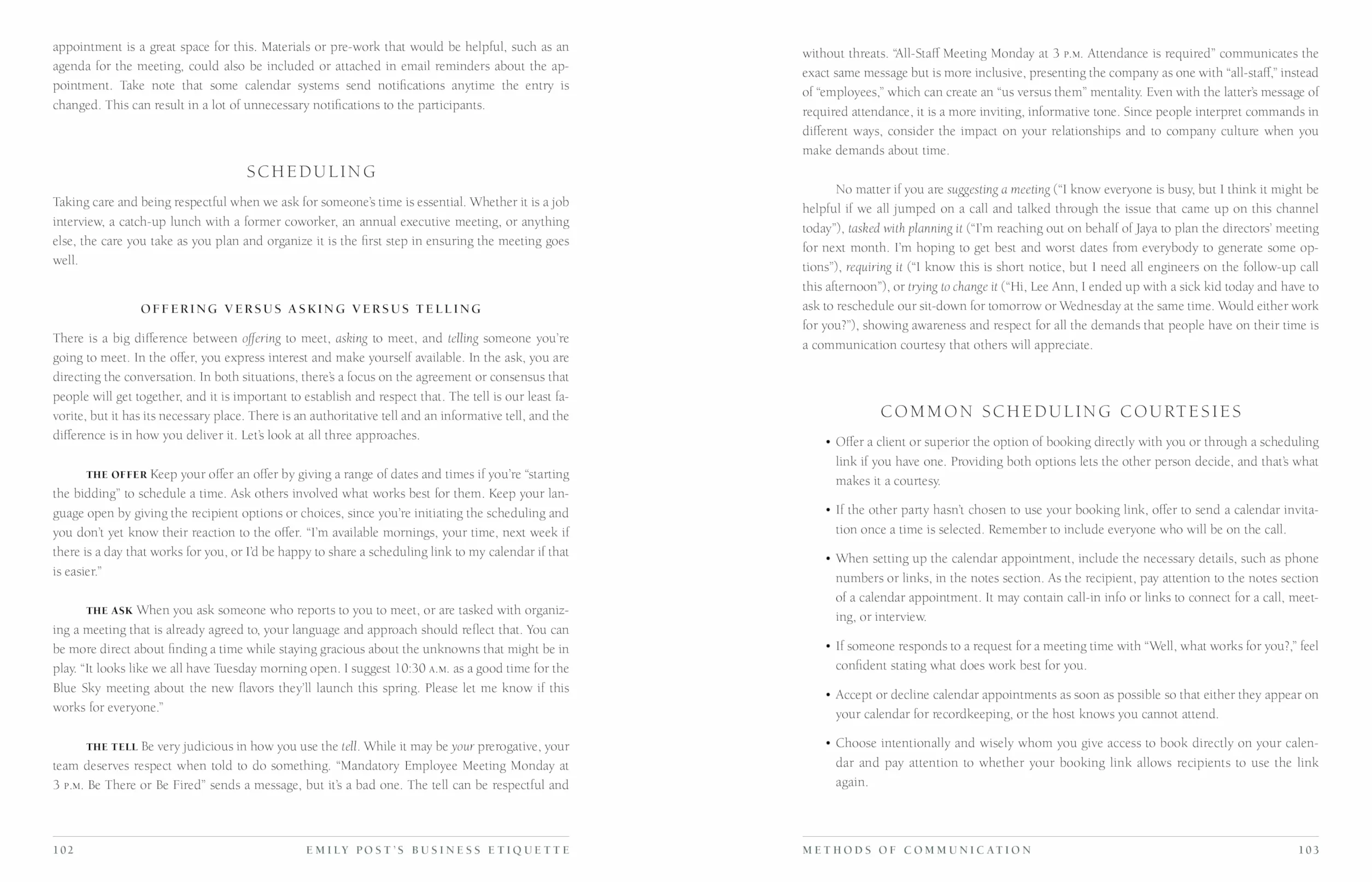 Emily Post's Business Etiquette