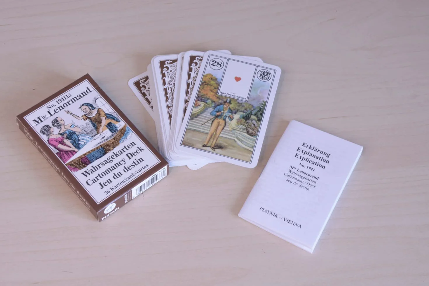 Lenormand Wahrsagekarten: 36 Karten mit Anleitung