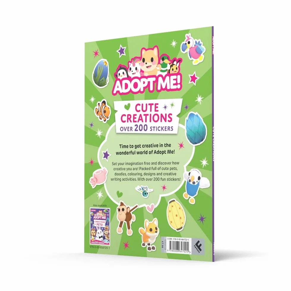 Adopt Me! Cute Creations Sticker Book: Activity Book for fans of online game, ages 7-11
