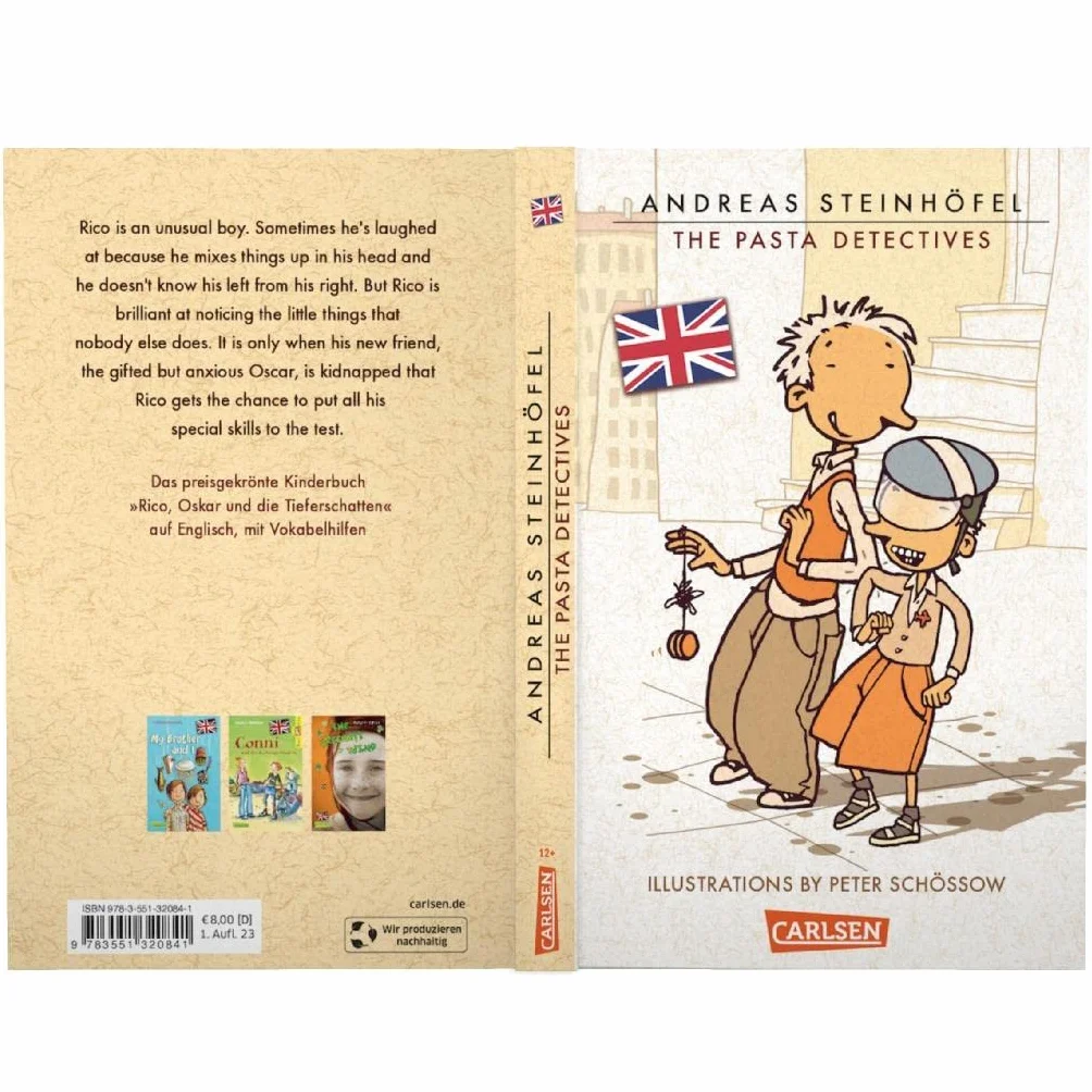 The Pasta Detectives - Rico, Oskar und die Tieferschatten (englische Ausgabe mit Vokabelhilfen) (Rico und Oskar 1): Der erste Band der Erfolgsserie auf Englisch