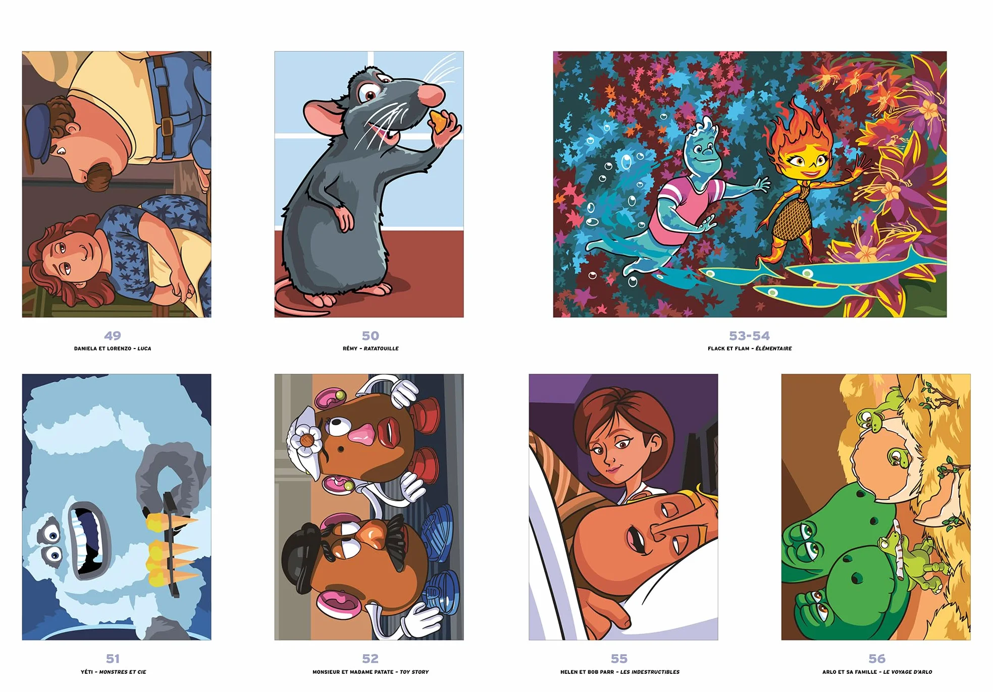Coloriages mystères Disney Best of Pixar