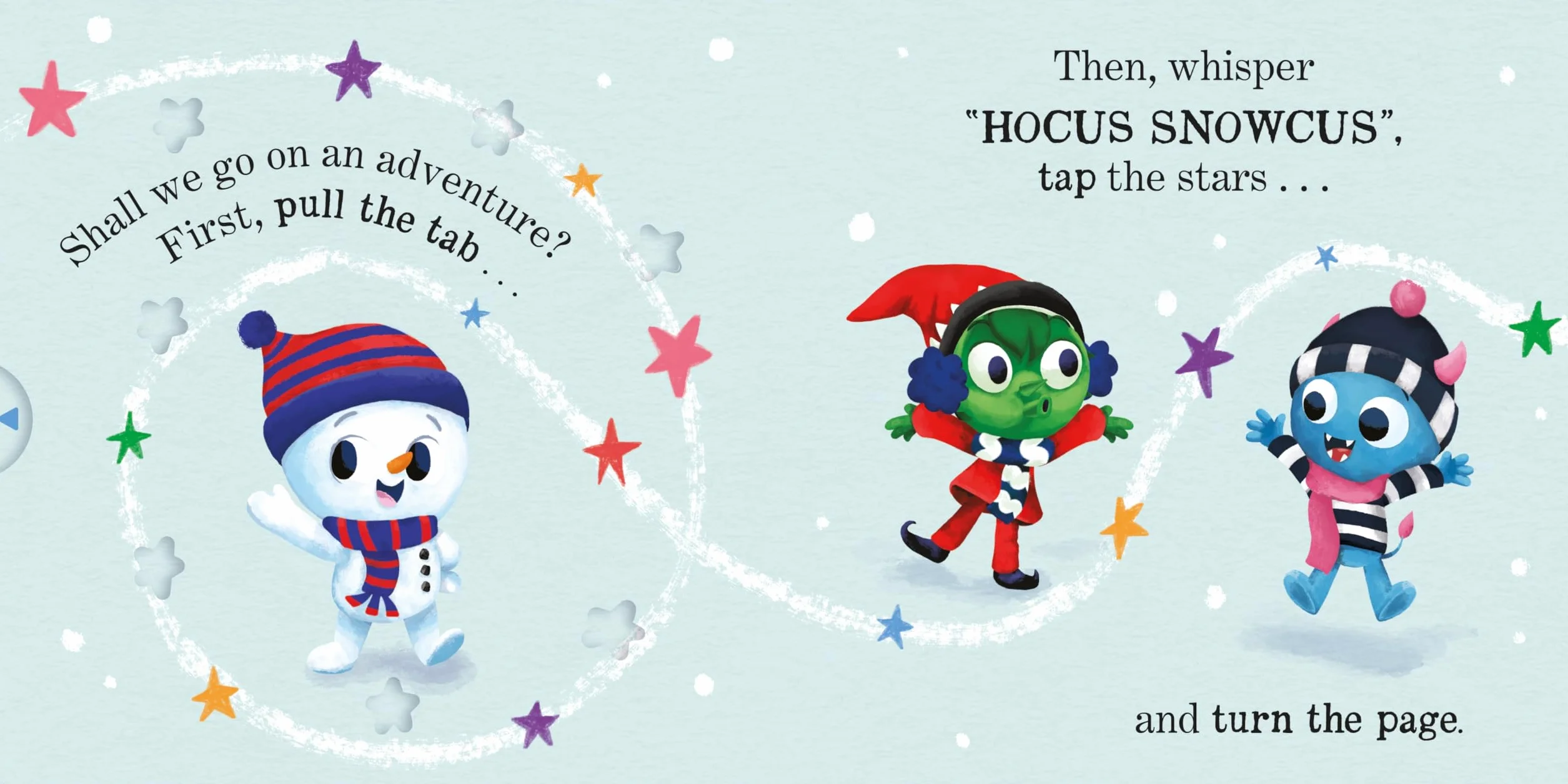 Interactive Christmas Board Book: There's a Little Snowman in Your Book