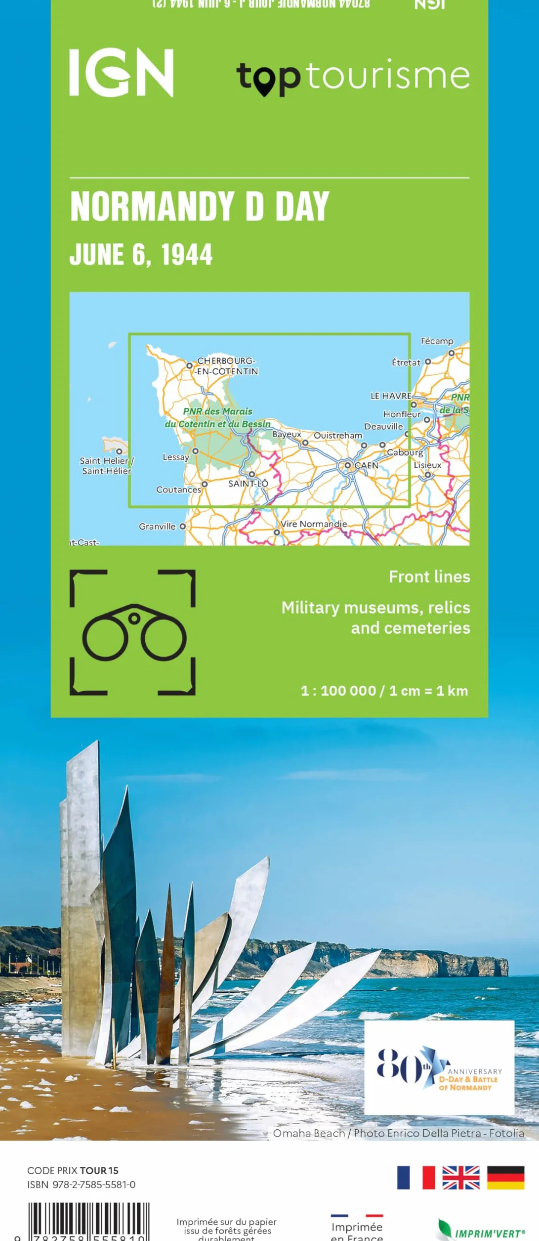 Normandie Jour J 6 juin 1944: 1:100000: 87044