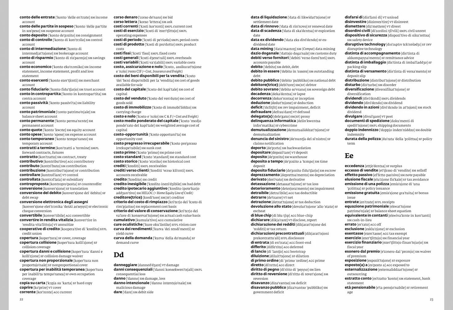Italian Dictionary Complete and Unabridged for Advanced Learners and Professionals