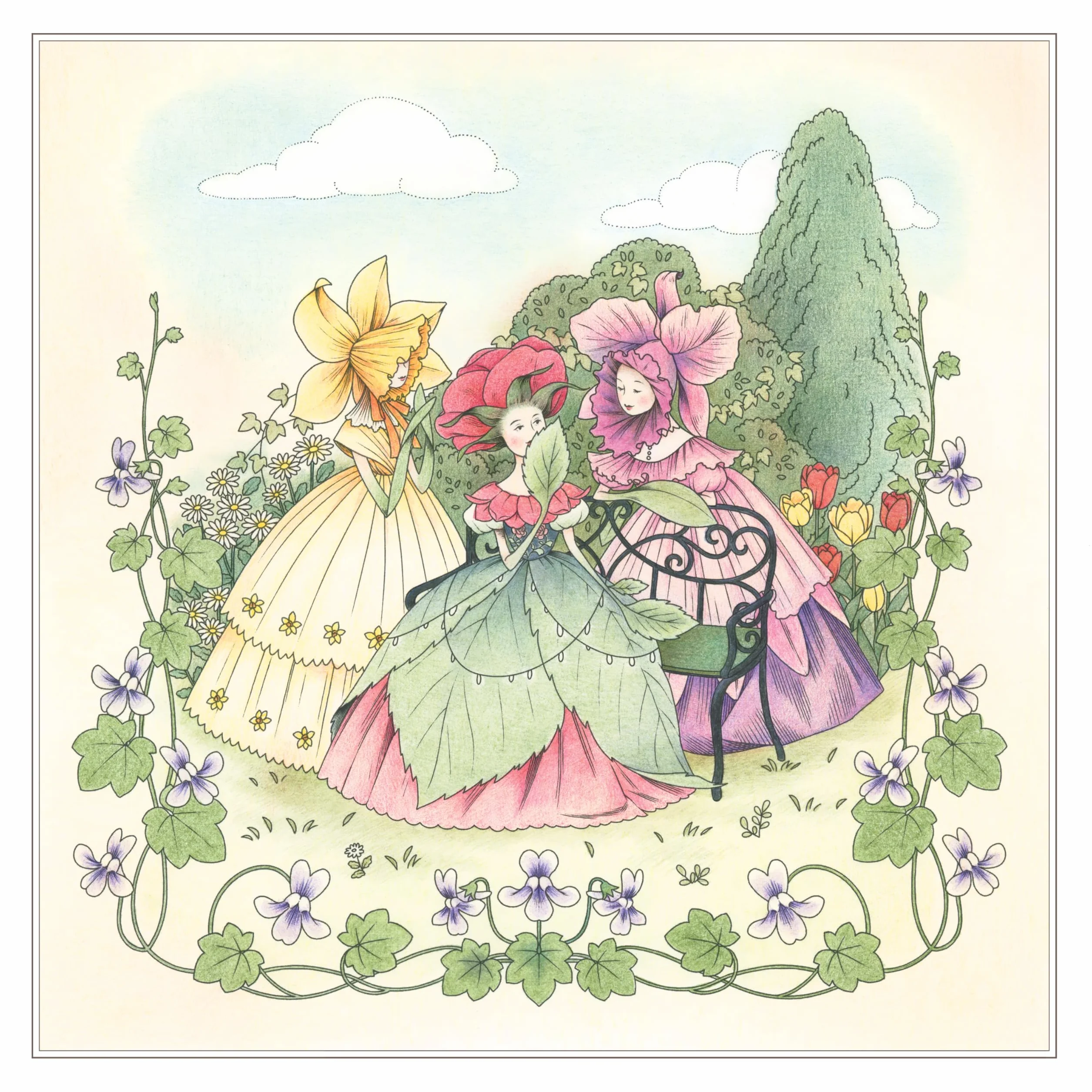 Garden of Dreams: A Magical World of Make Believe to Color