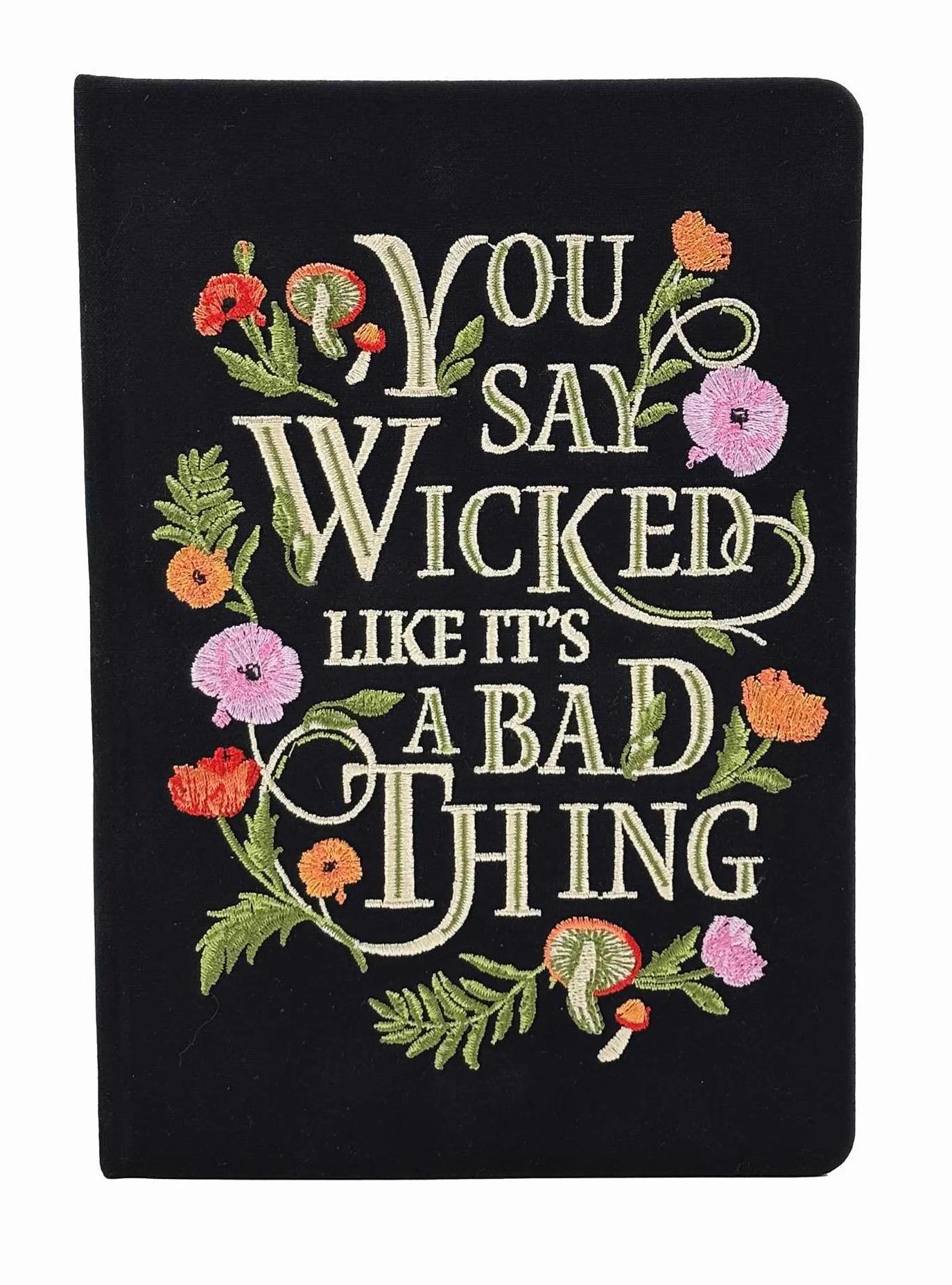 Wicked Embroidered Journal