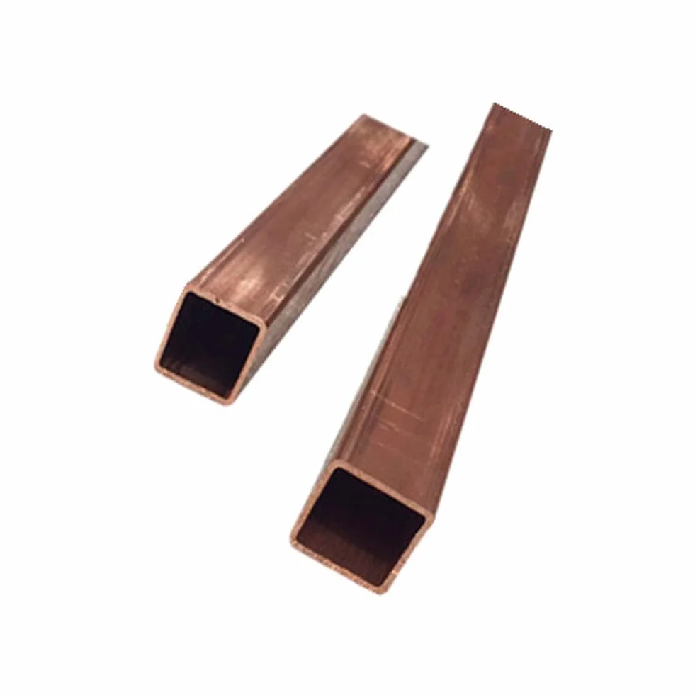 Rura kwadratowa miedziana bezszwowa T2 5x5x1 mm 500 mm fioletowa