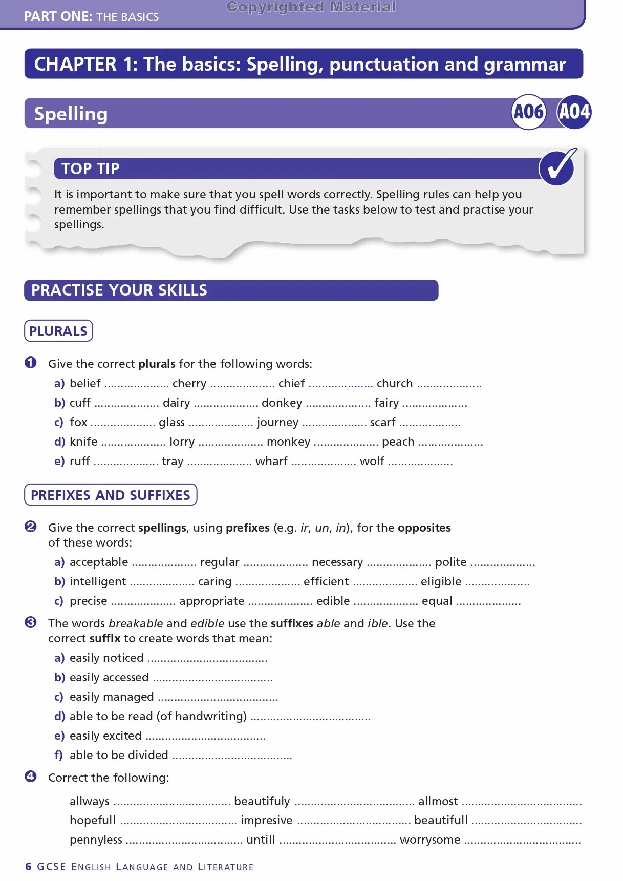 York Notes for GCSE AQA English Language and Literature Workbook
