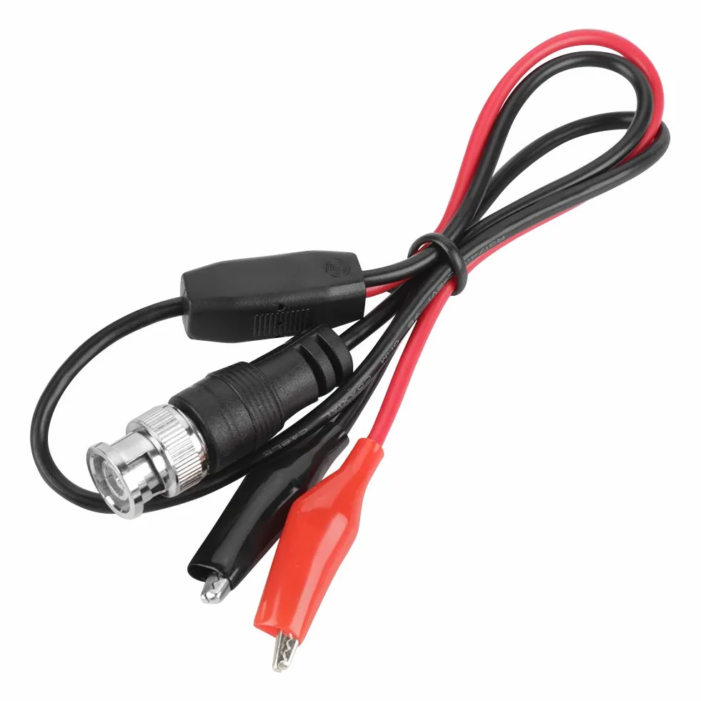 Kabel sondy testowej, Dekaim 2 szt. BNC Oscyloskop BNC Wtyczka męska Q9 do podwójnego zacisku krokodyla 0,5 m