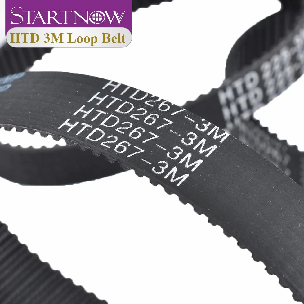 Startnow HTD 3M Series pas rozrządu z zamkniętą pętlą 3M-225-10 255 mm 384 8-17 mm (3M-300-10)