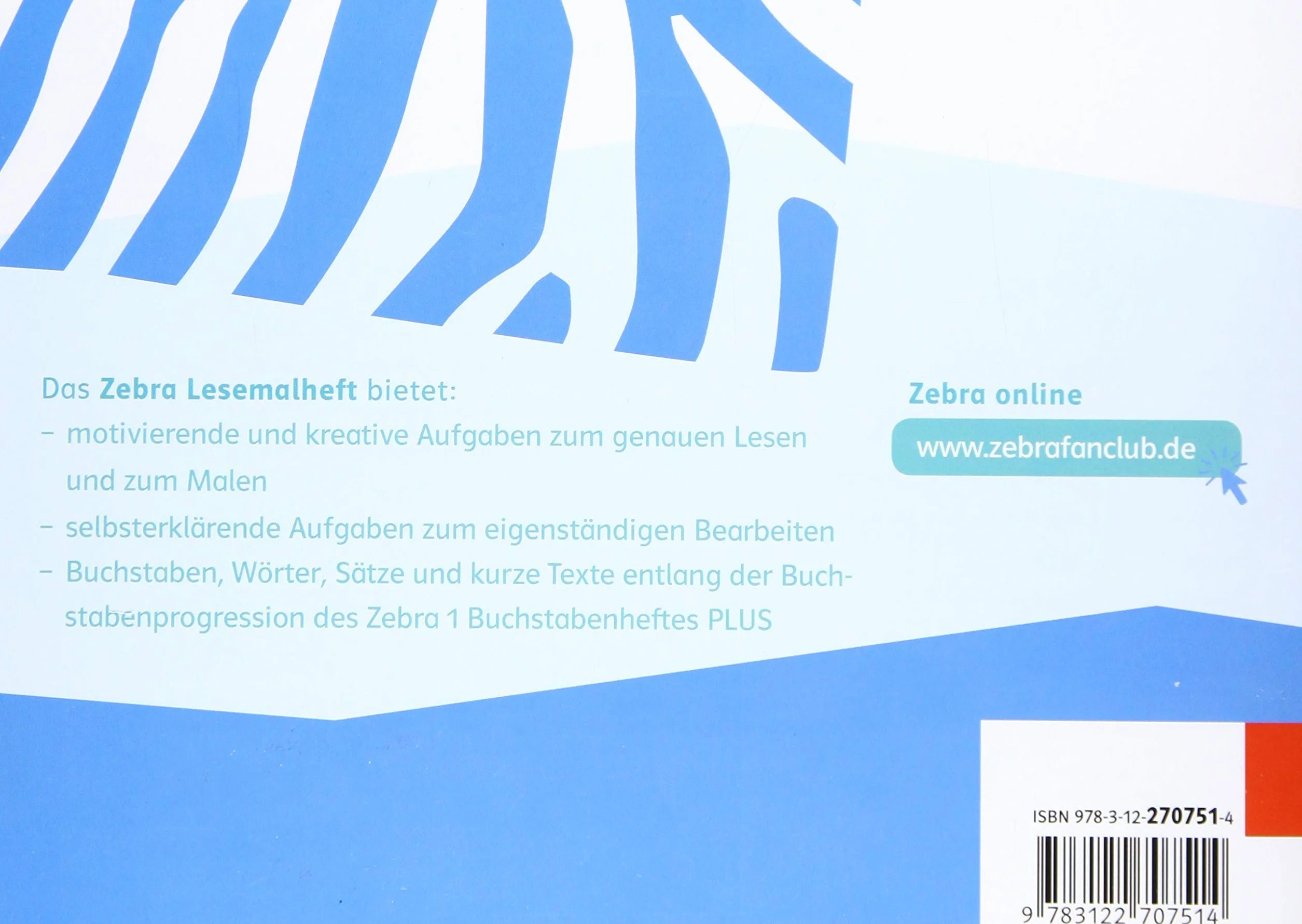Zebra Plus Lesemalheft 1. Schuljahr Klasse 1