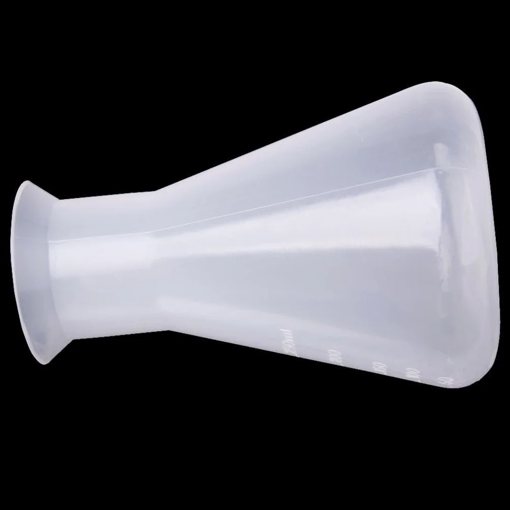 Tworzywo sztuczne, przezroczyste, laboratoryjne, chemiczne kolby Erlenmeyera, butelka, 250 ml