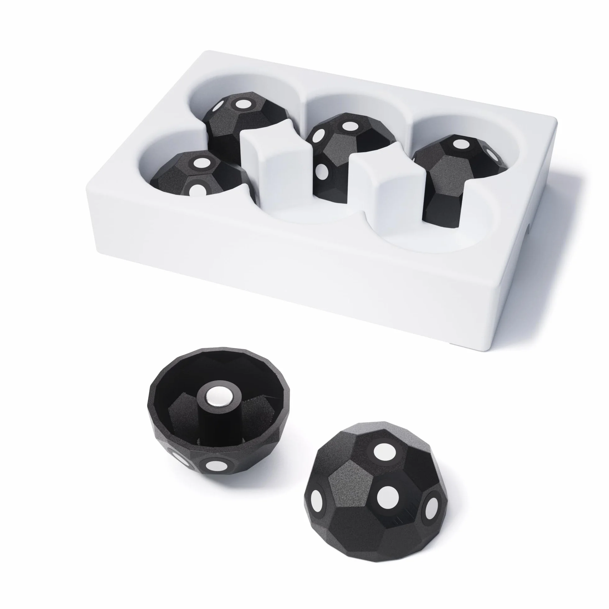 Revopoint 6 Pieces 3D Magnetic Dome Marker Kit for 3D Scanning, 3D Scanning Markers for 3D Scanners, 3D Tracking Dots for Preventing Tracking Loss and Enhance Accuracy, 3D Reference Point Marker