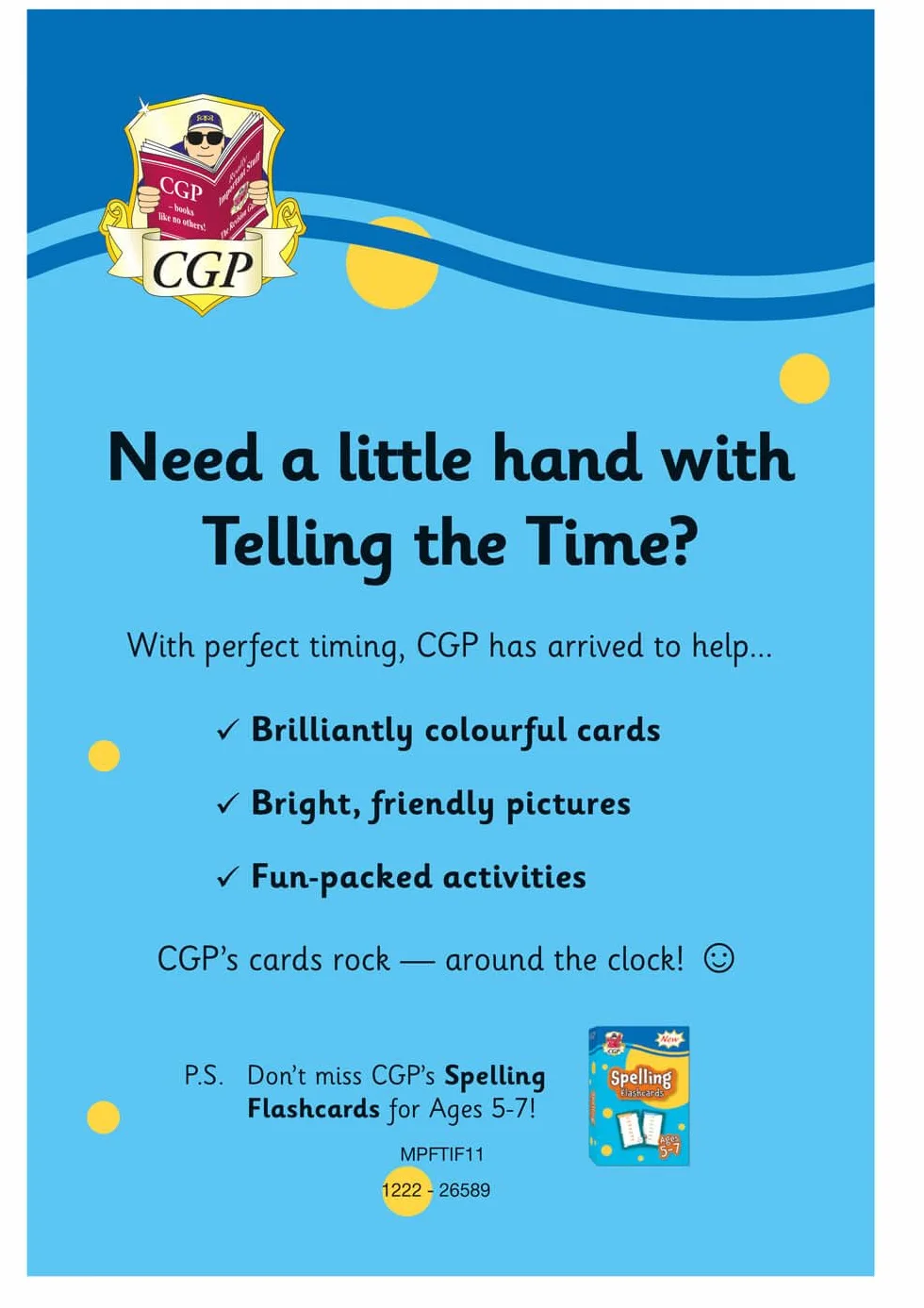Telling the Time Flashcards for Ages 5-7