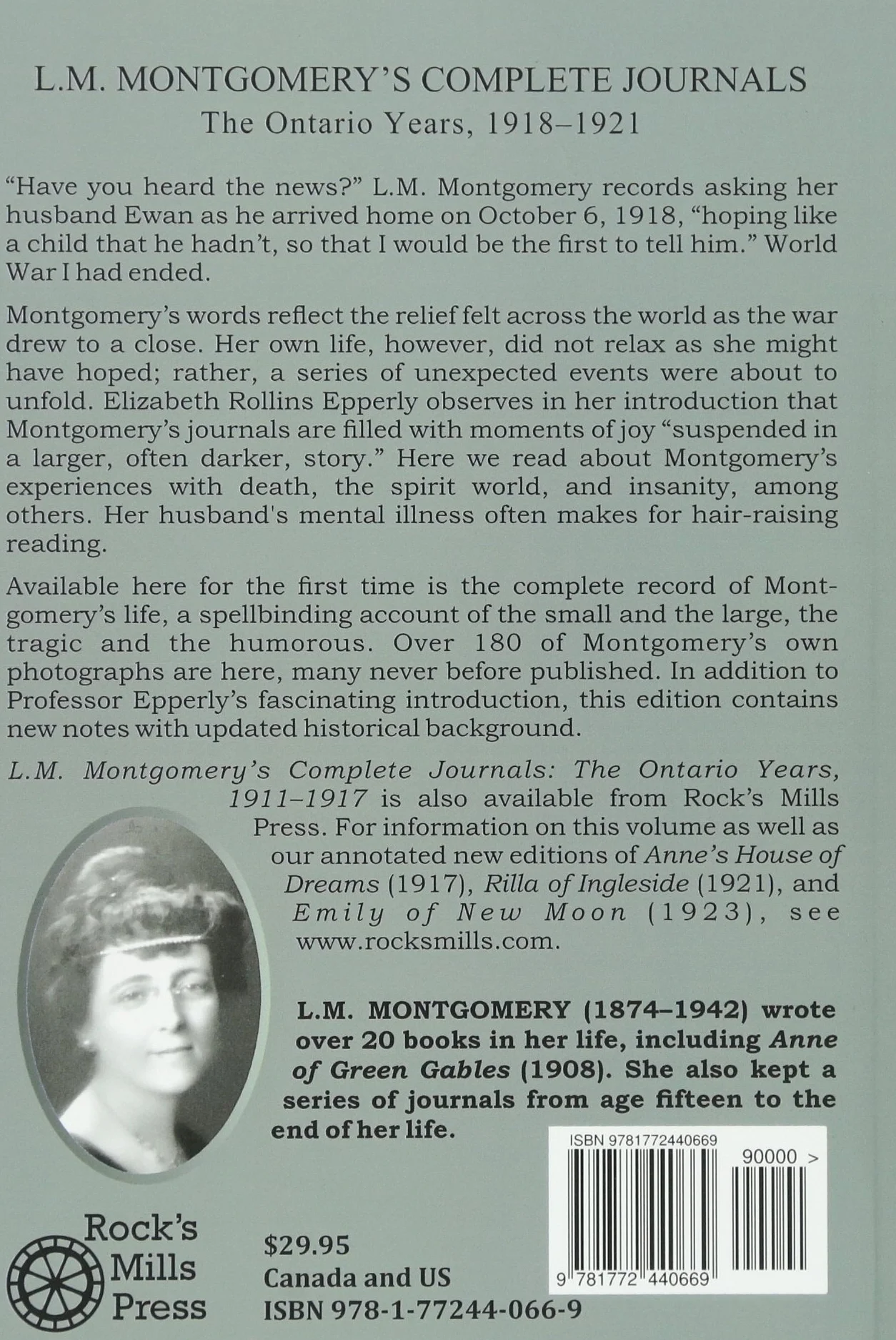 L.M. Montgomery's Complete Journals: The Ontario Years: 1918-1921