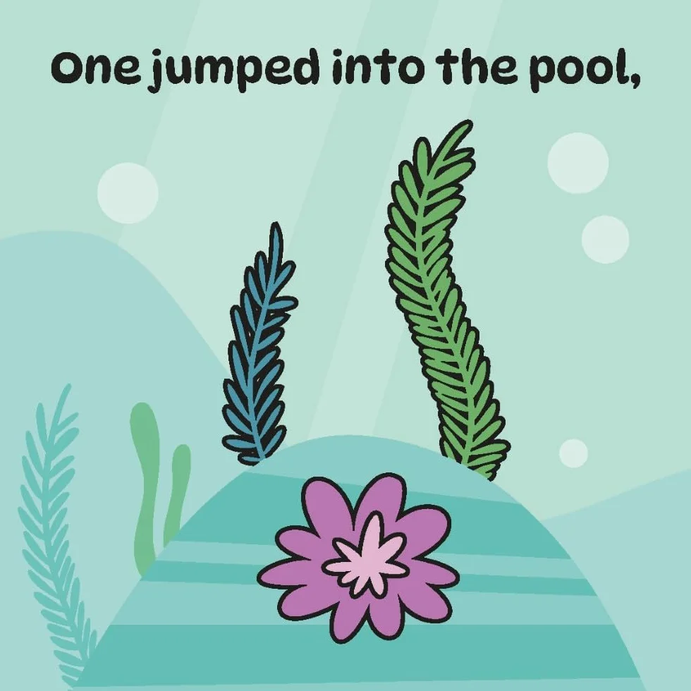 Super Simple™ Five Little Speckled Frogs Magic Bath Book: Changes Color in Water!