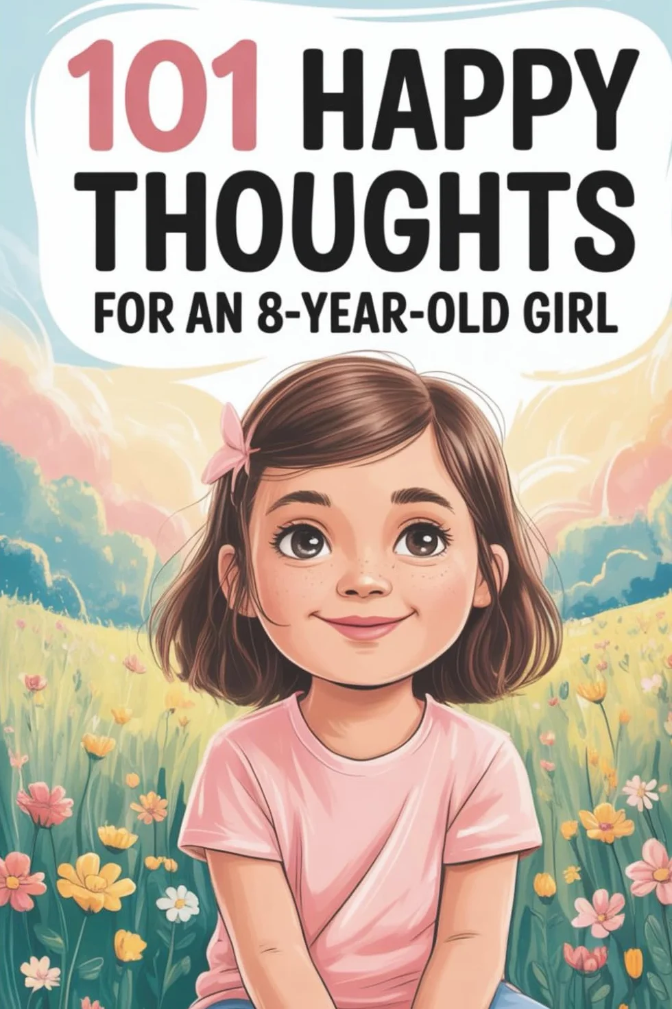 Happy Thoughts for an 8-Year-Old Girl: 8th Birthday Gift with Kind Thoughts
