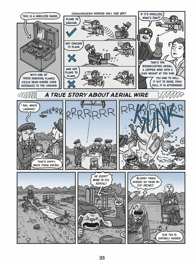 Above the Trenches: A World War I Flying Ace Tale (Nathan Hale's Hazardous Tales #12)