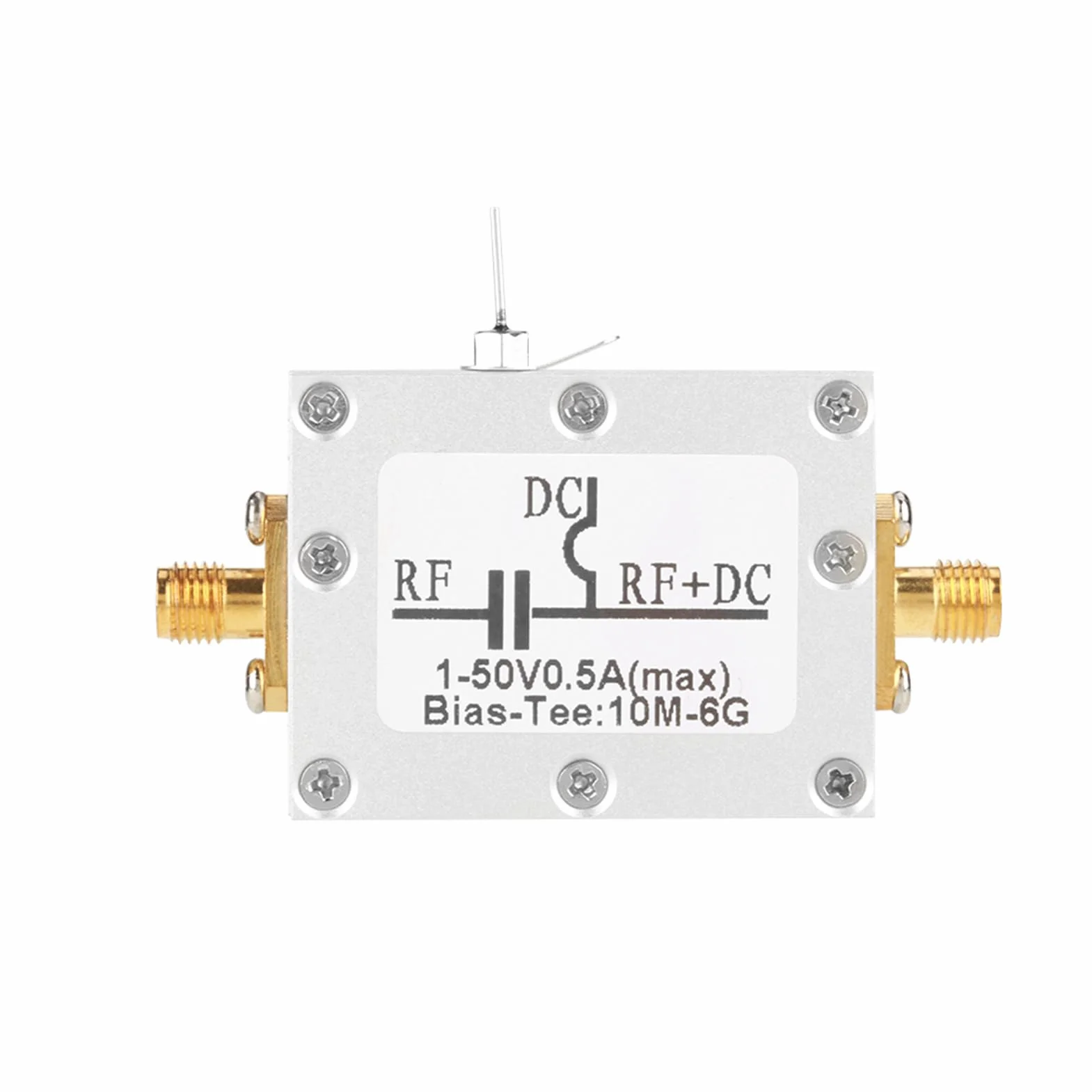 Estink Bias-T Trójnik Koaksjalny RF do Mikrofal, 10 MHz-6 GHz, Wysokiej Częstotliwości, 1 Sztuka