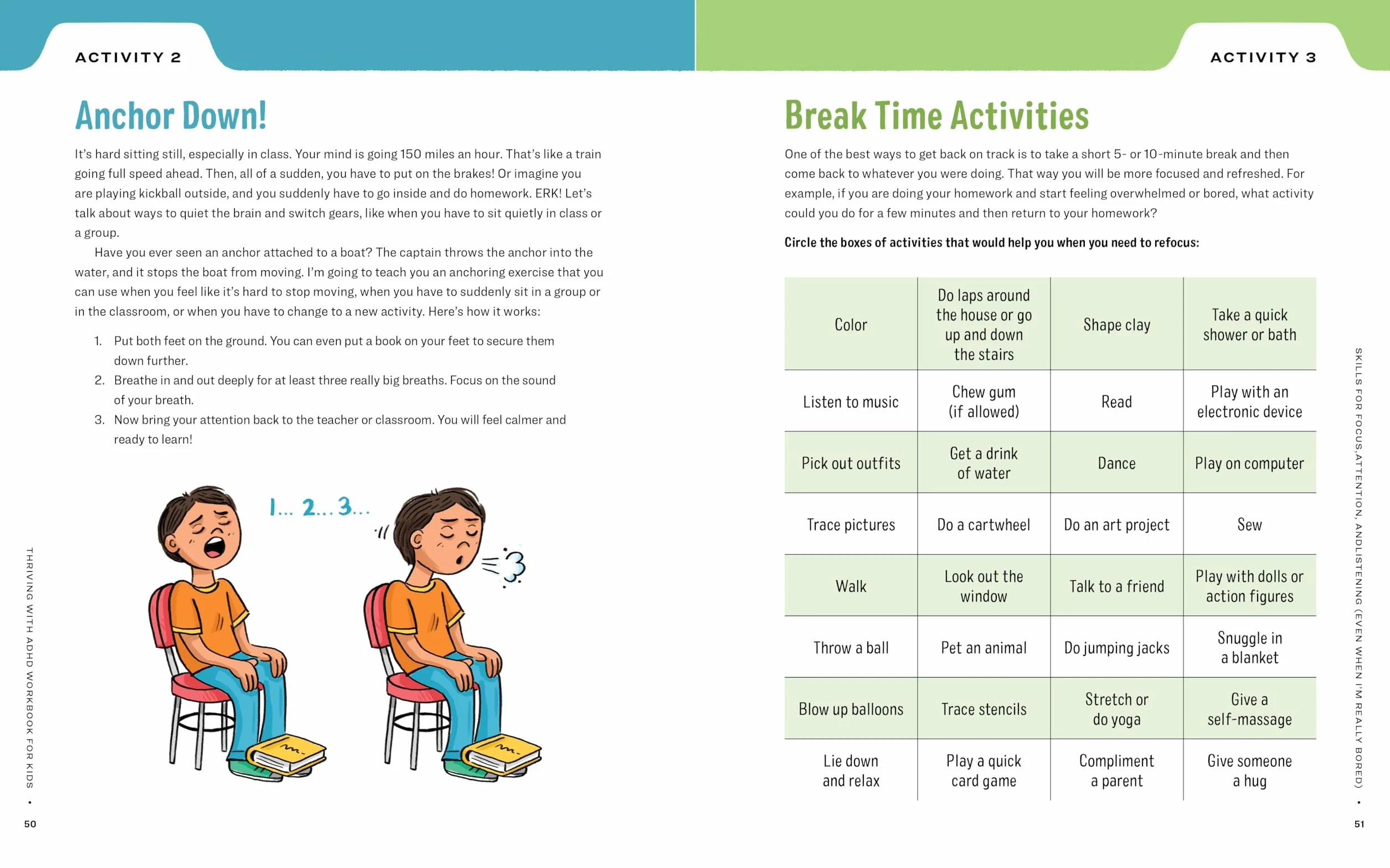 ADHD Workbook for Kids: 60 Fun Activities to Help Children Self-Regulate, Focus, and Succeed