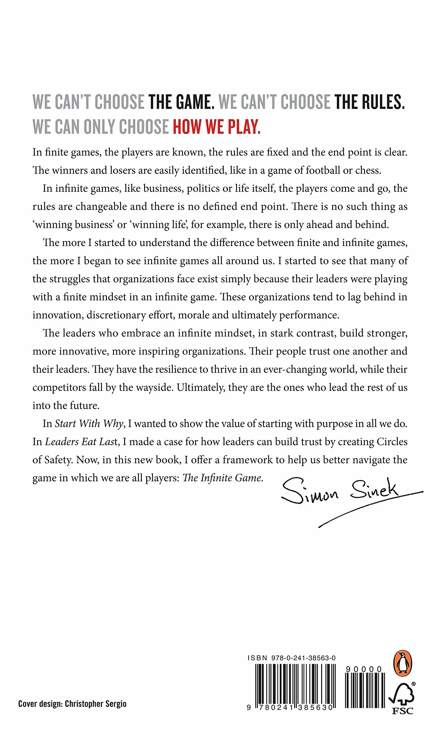 The Infinite Game: From the bestselling author of Start With Why