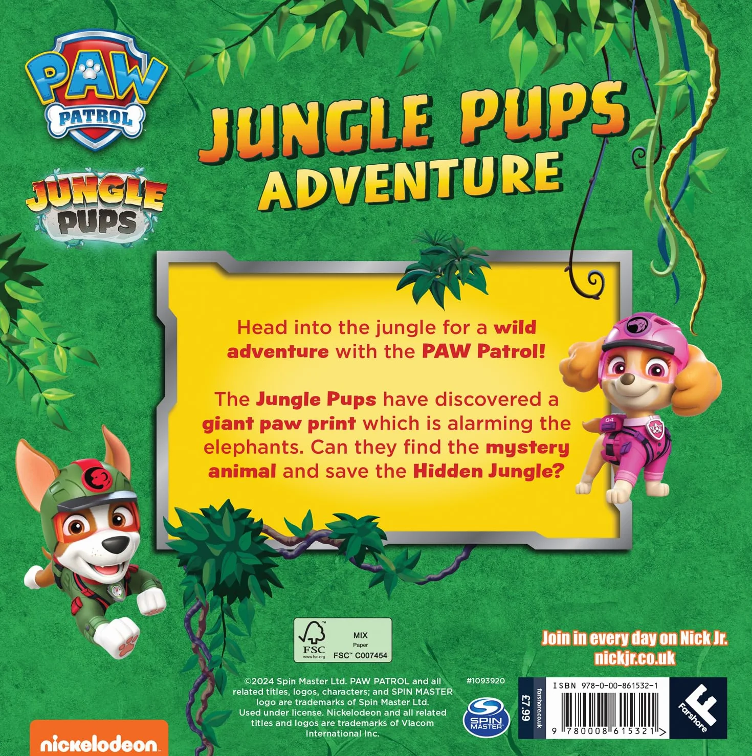 PAW Patrol Jungle Pups Adventure Picture Book: Action-packed illustrated story book from the hit Nickelodeon series, perfect for children aged 2, 3, 4, 5, 6 years