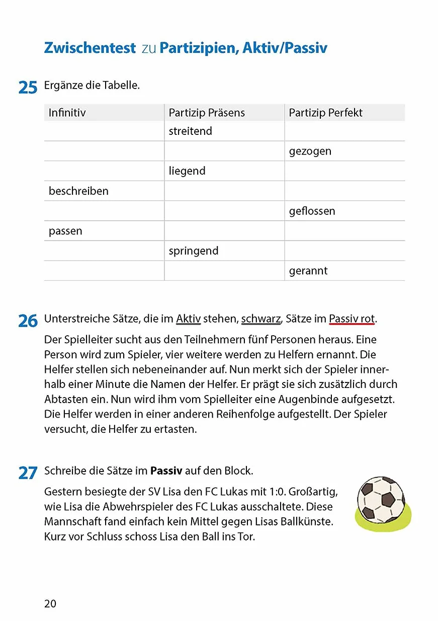 Grammatik 5.-7. Klasse: Wortarten und Satzglieder Übungsprogramm mit Lösungen