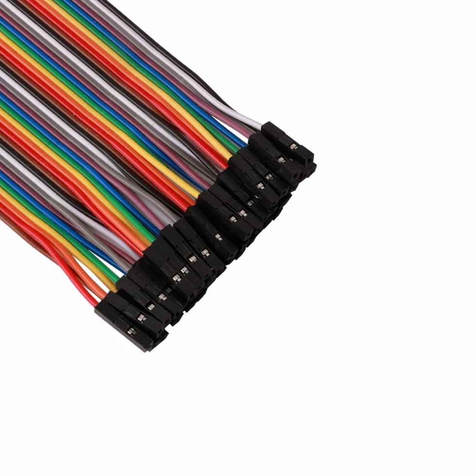 FULARR® 120 szt. Premium 20 cm wielokolorowy zestaw drutów DuPont, 3 w 1 bezszwowy elastyczny kabel do chleba, 40-pinowy męsko-męski, 40-pinowy żeńsko-żeński, 40-pinowy męsko-żeński, dla Arduino