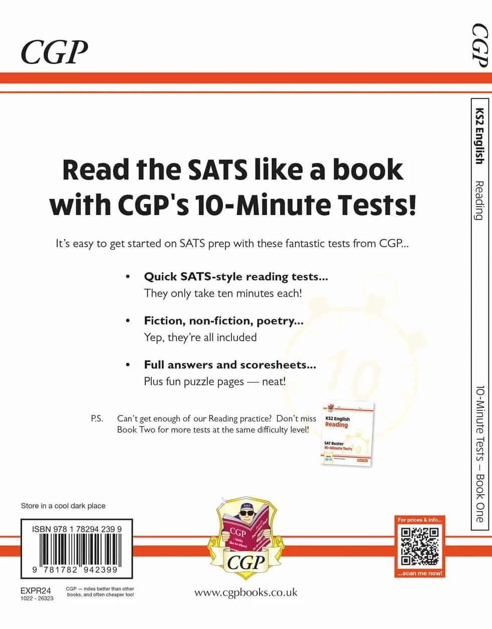 KS2 English SAT Buster 10-Minute Tests Reading Book 1 for the 2027 tests
