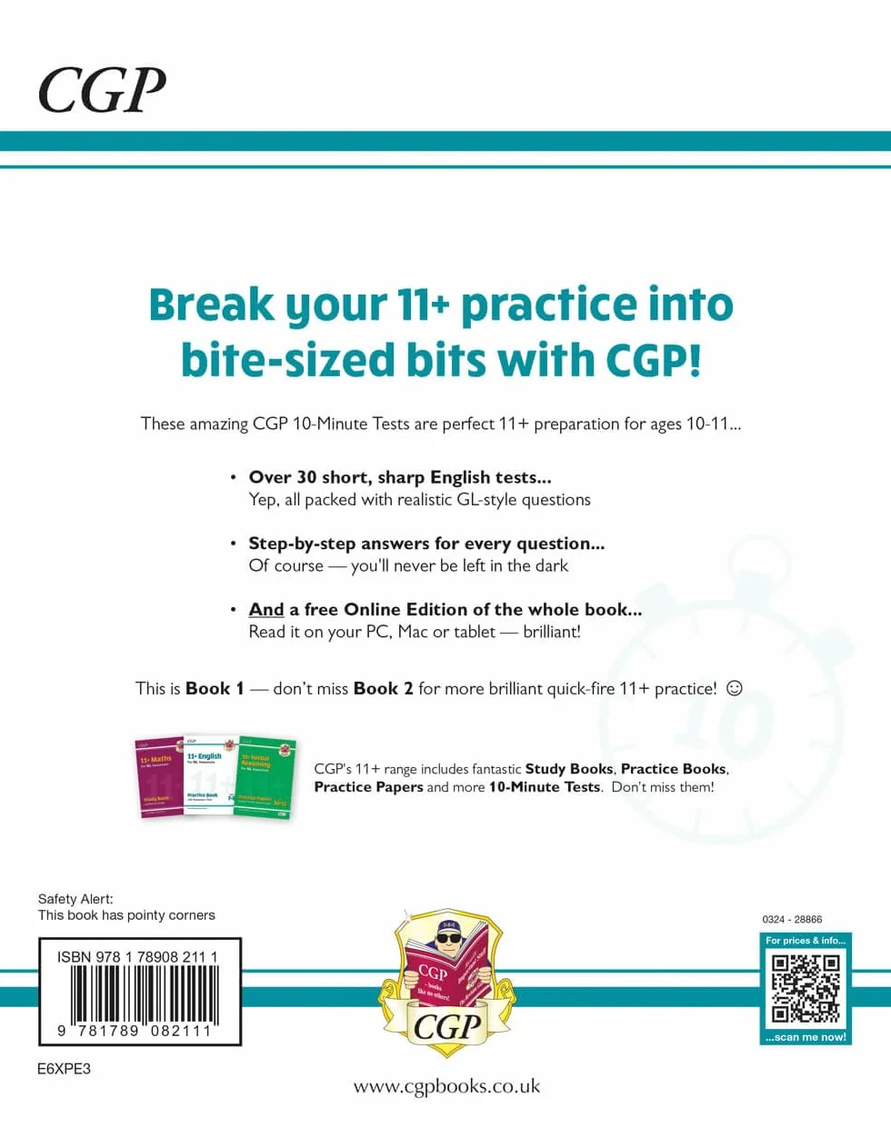 GL 10-Minute Tests: English Ages 10-11 Book 1 (with Online Edition)
