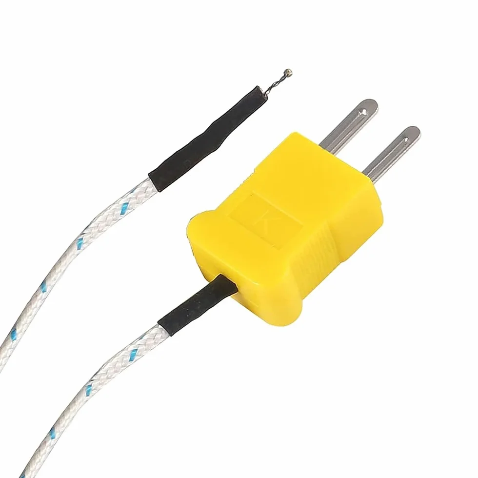 DollaTek 5 szt. K typ -50-400C czujnik temperatury sonda termopara 1 metr (3,3 stóp)