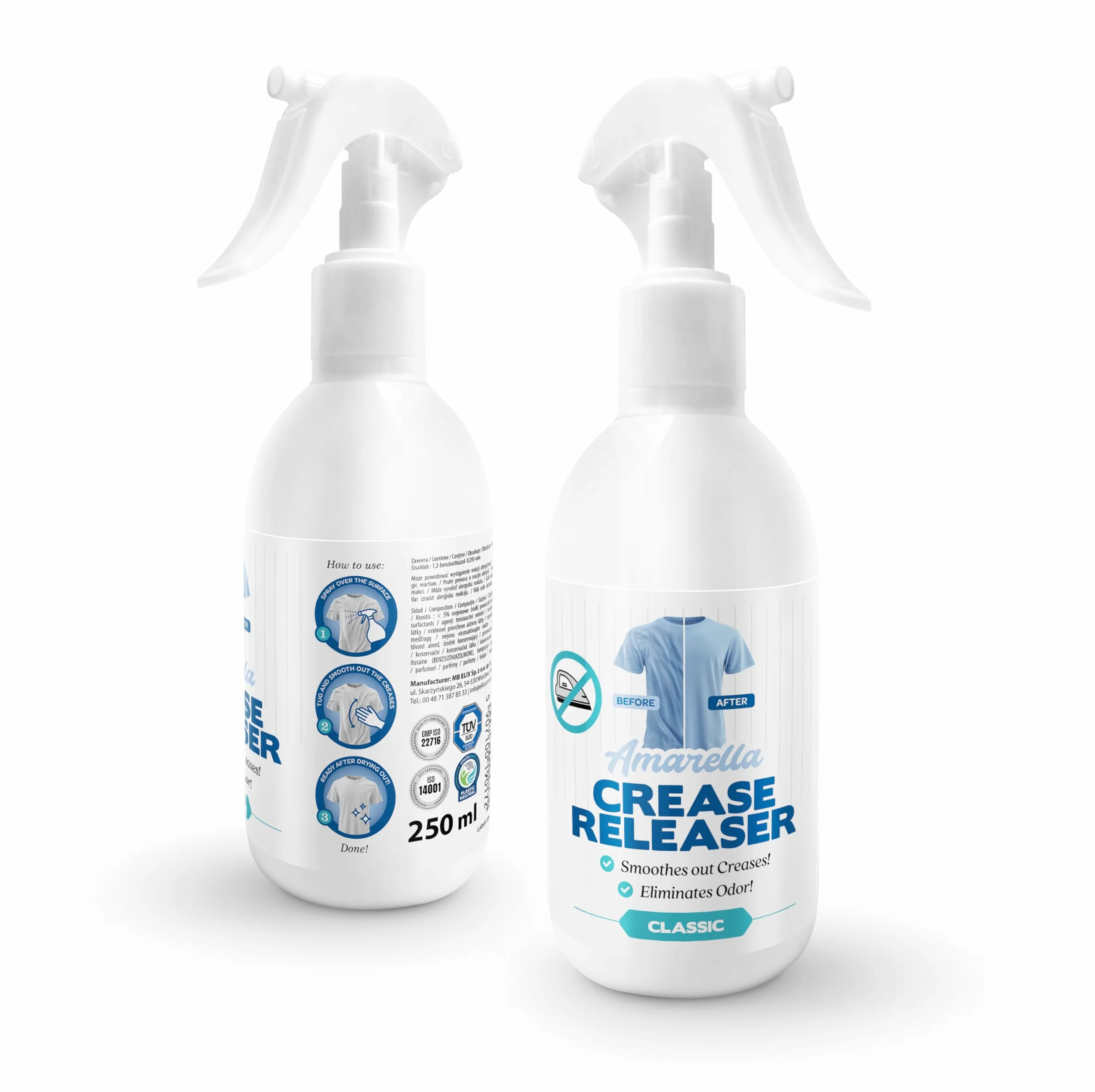 ELIX Crease Releaser spray do prasowania 250 ml