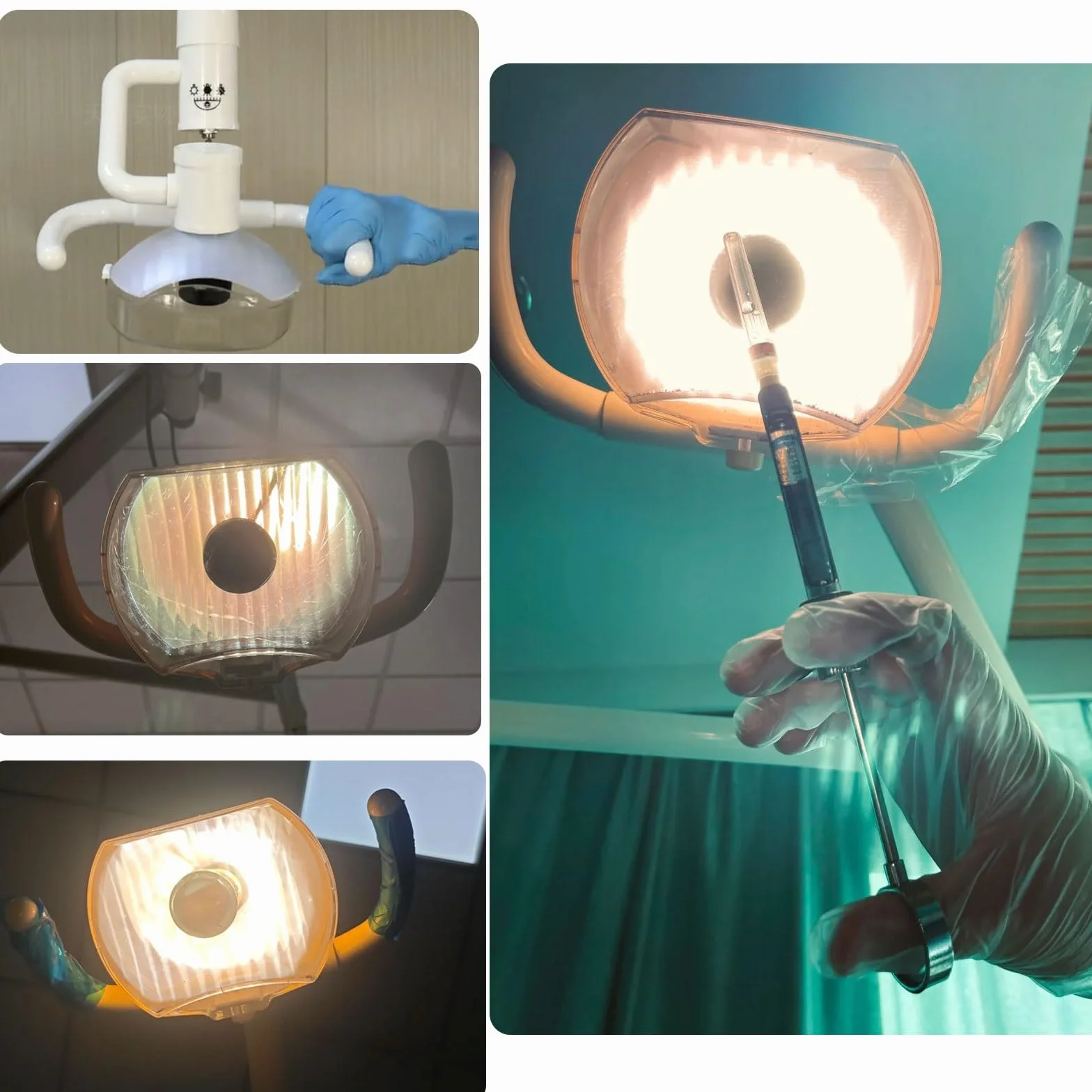 Lampa Stomatologiczna LED Do Badań Chirurgicznych Uchwyt Ze Stopu Aluminium Interfejs Ramienia 22-35mm