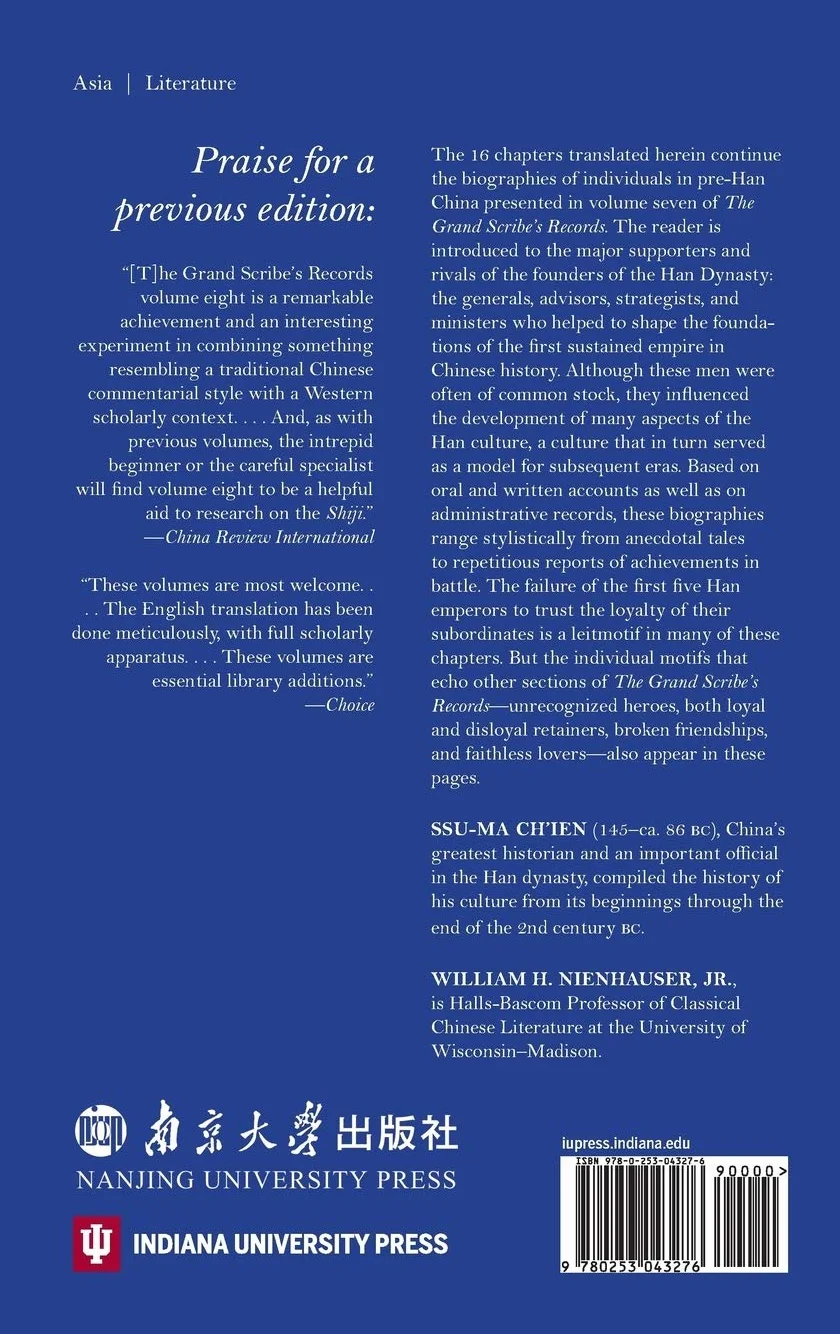 Grand Scribe's Records Volume VIII: Memoirs of Han China Part I