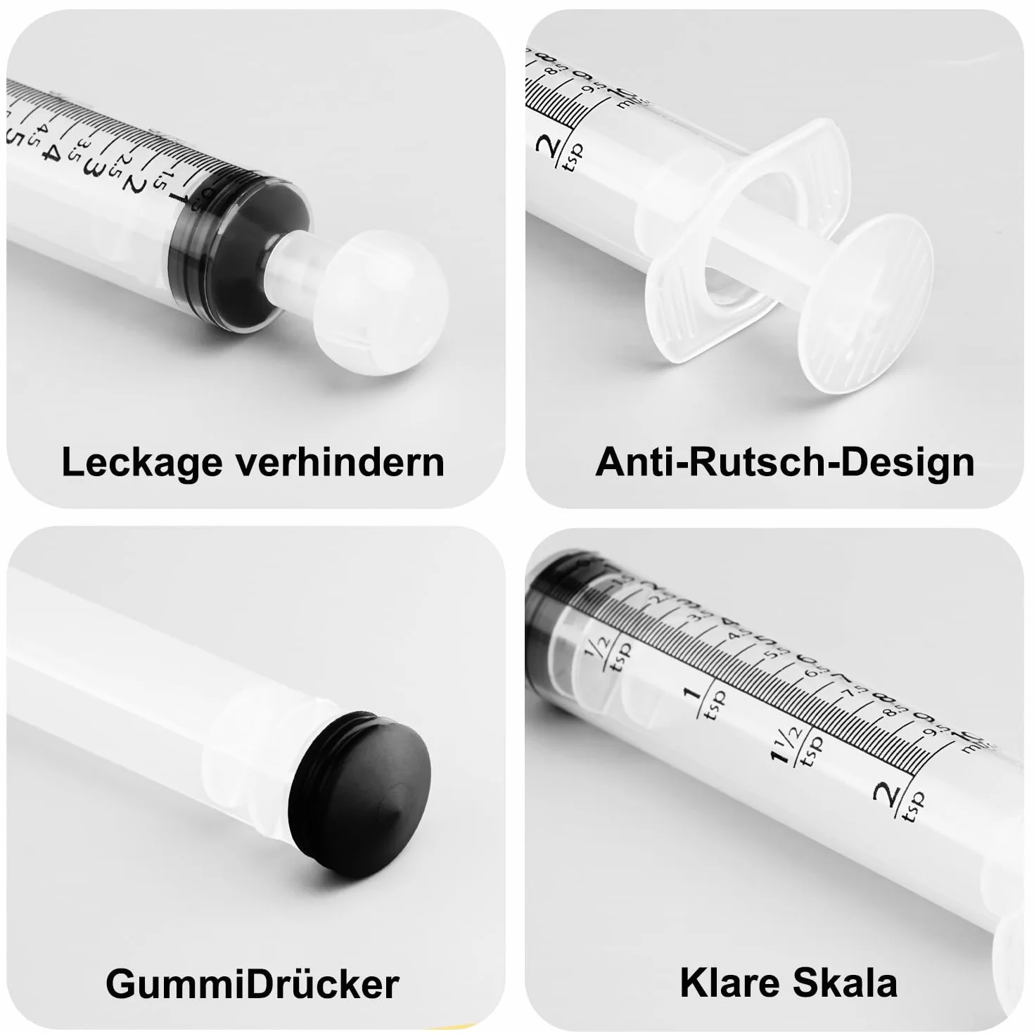 10 opakowań strzykawek z pokrywką, 3 ml, sterylne strzykawki, strzykawka dozująca bez igły, narzędzia do strzykawek z miarką płynu, strzykawki do karmy, do laboratorium, karmienia zwierząt,