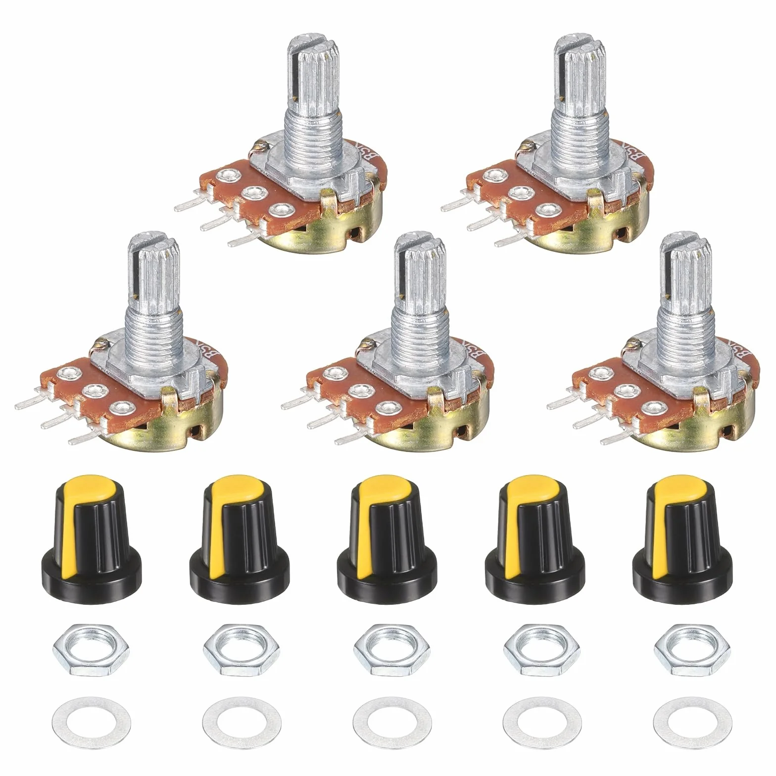 QUARKZMAN WH148 Zestaw Potencjometr 2K Regulowany Liniowy Ohm Zmienny Potencjometr
