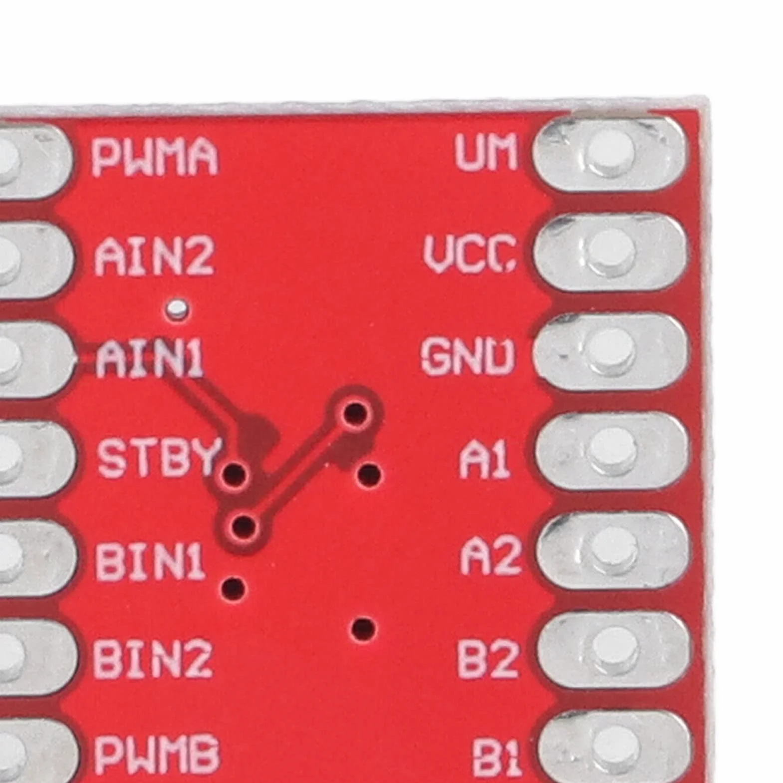 2 zestawy Moduł napędu silnika - Dual Driver Controller Board H Bridge do silnika stałego i krokowego z zabezpieczeniem nadprądowym, TB6612FNG H Bridge 21 x 21 mm / 0,83 x 0,83 cala