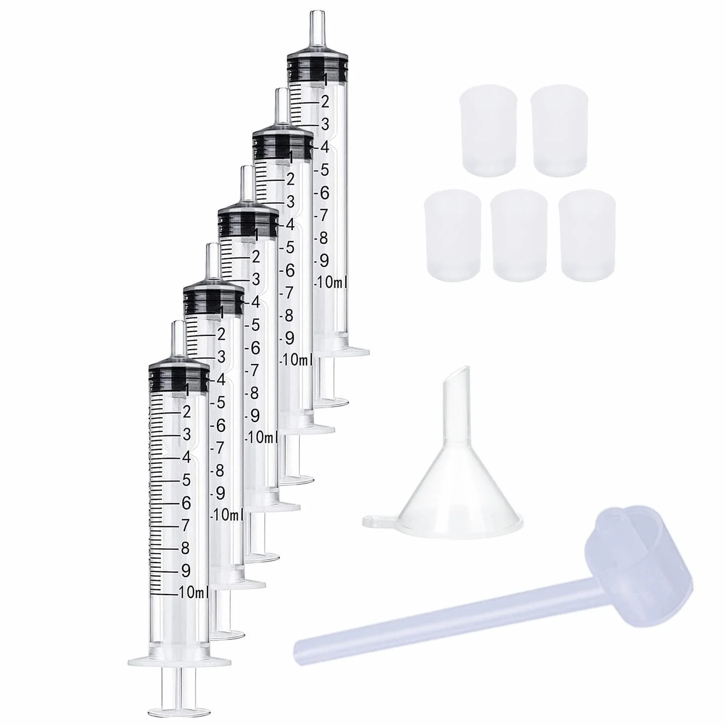 Strzykawka plastikowa wielokrotnego użytku 10 ml z adapterami do ekstrakcji