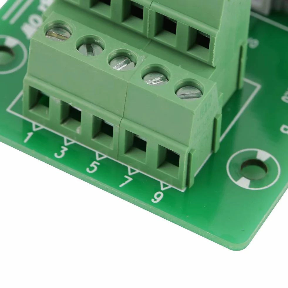 Keenso IDC10P Breakout Board 10 Pin listwa z pinami uchwyt szyny DIN moduł interfejsu PLC
